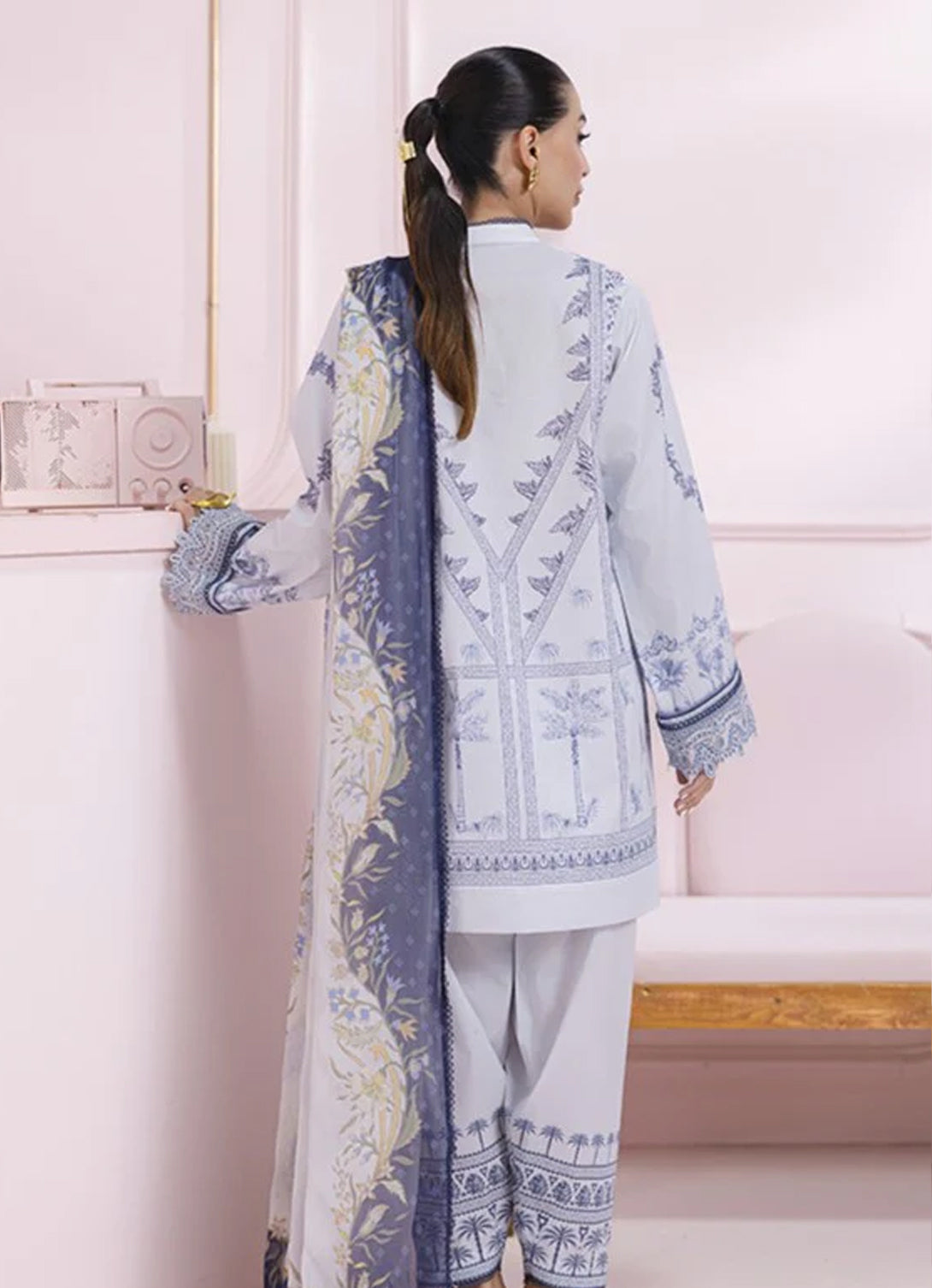 Qalamkar Q Prints Lawn'25 - EM-06 (A) SAGE