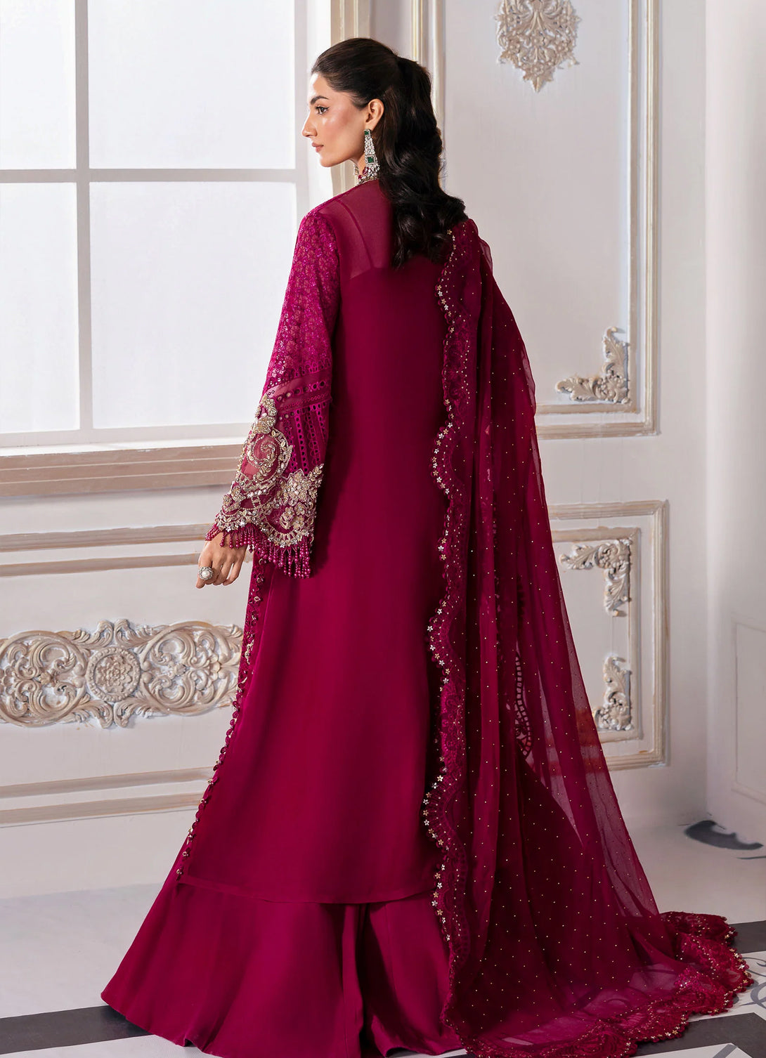 Maria.B Mbroidered Chiffon Eid Edition'25 - BD-3003
