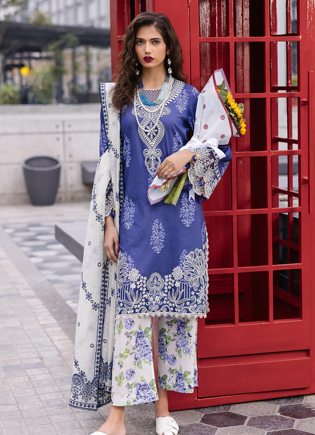 Mahnur Broadway Luxury Lawn '25 - Tulip