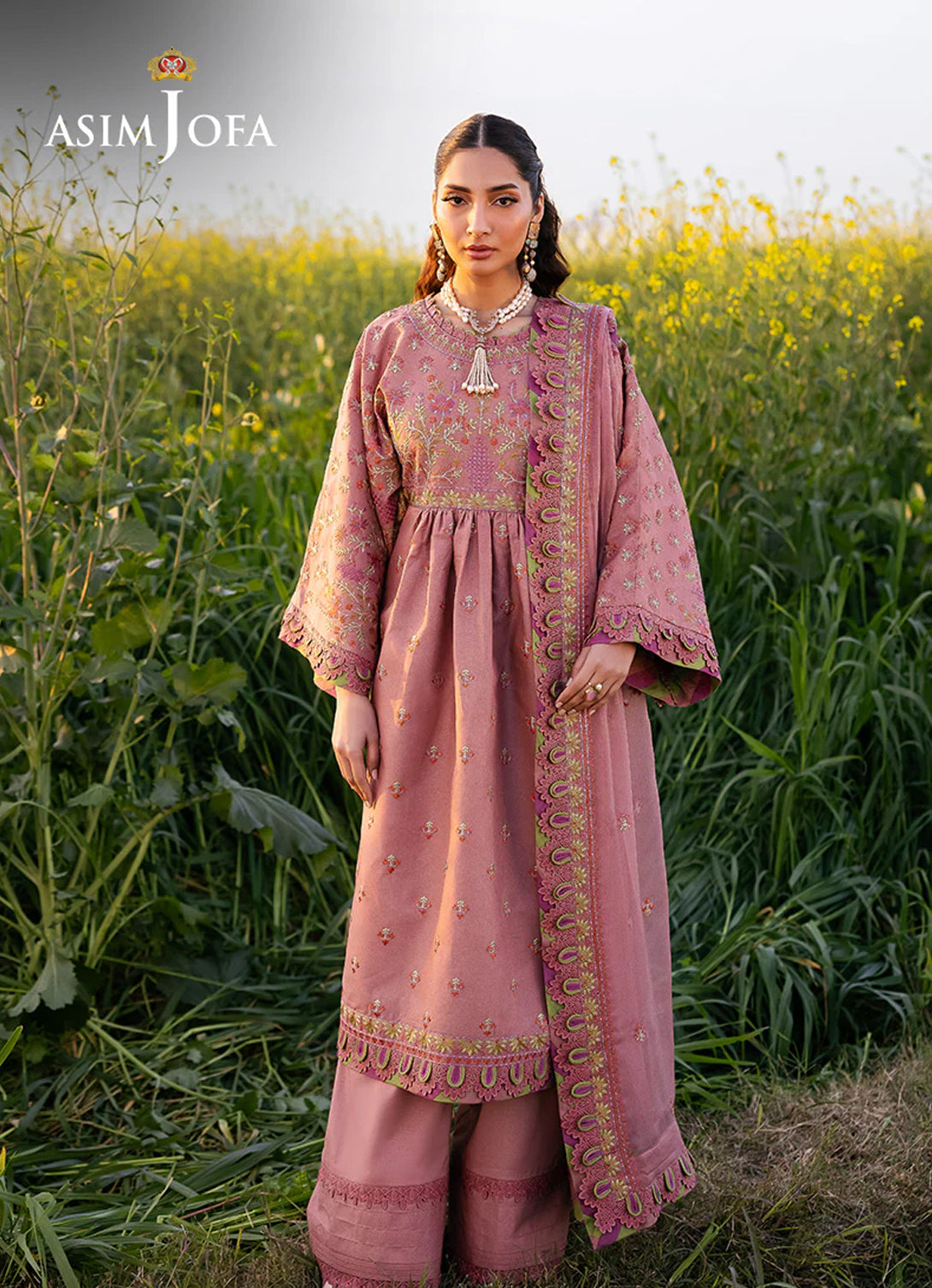 Asim Jofa Luxury Emb Lawn'25 - AJELL-16