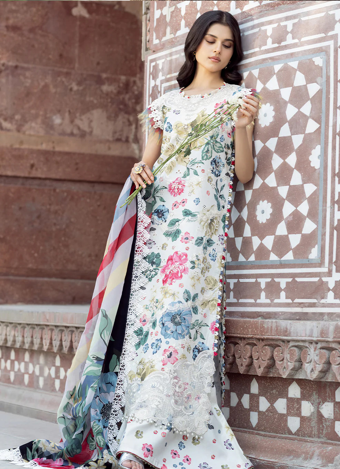 Bin Ilyas Naqsh Naaz Luxury Lawn '25 - 2081 - A