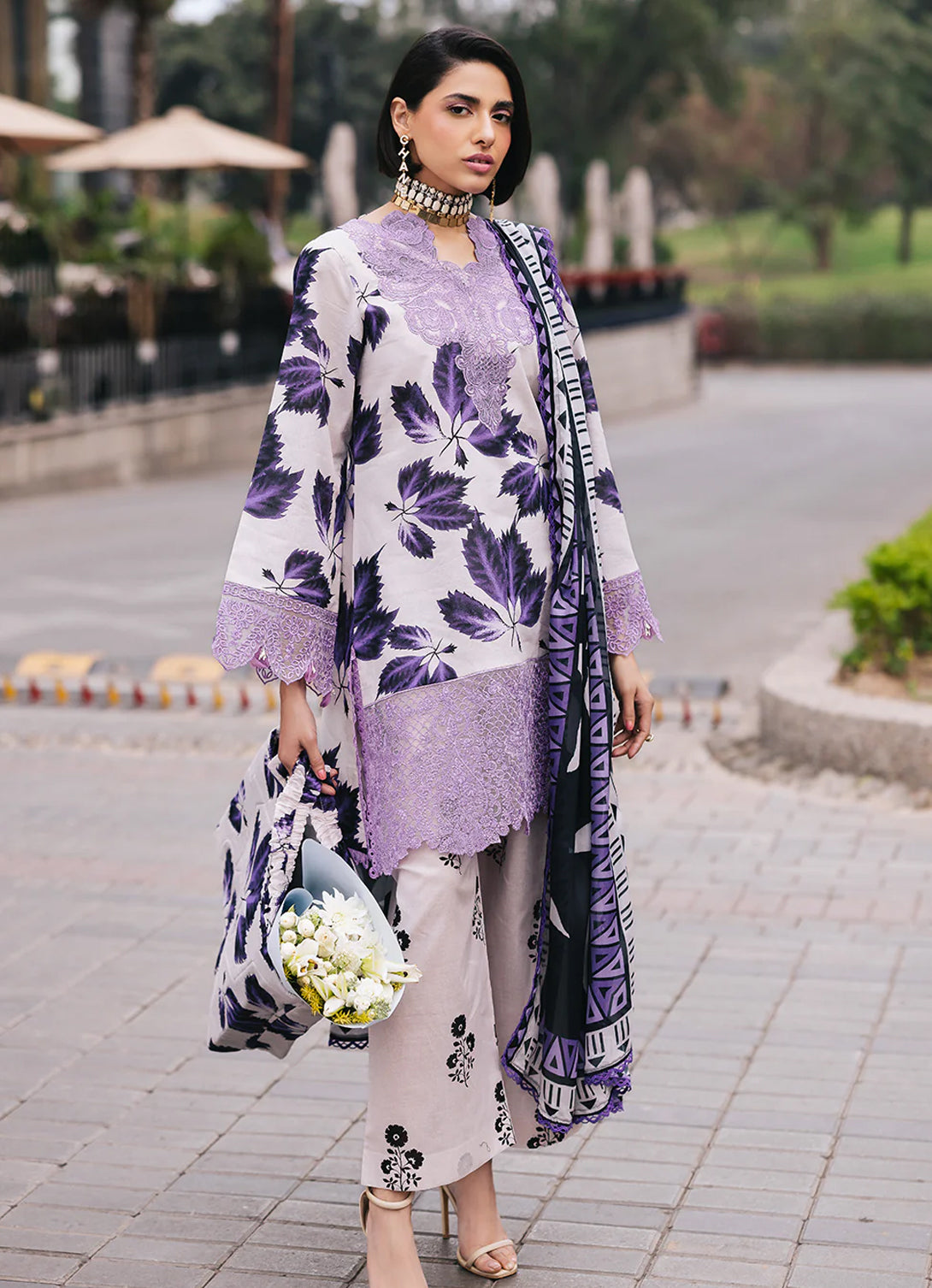 Mahnur Broadway Luxury Lawn '25 - Lilac