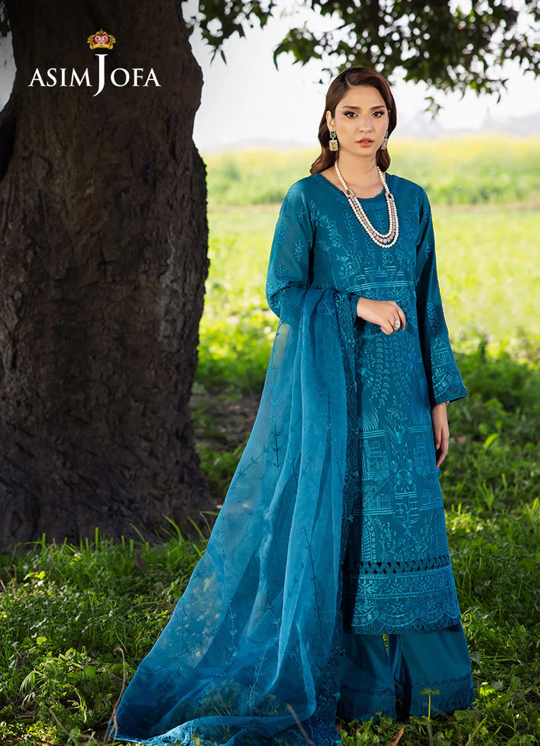 Asim Jofa Luxury Emb Lawn'25 - AJELL-17