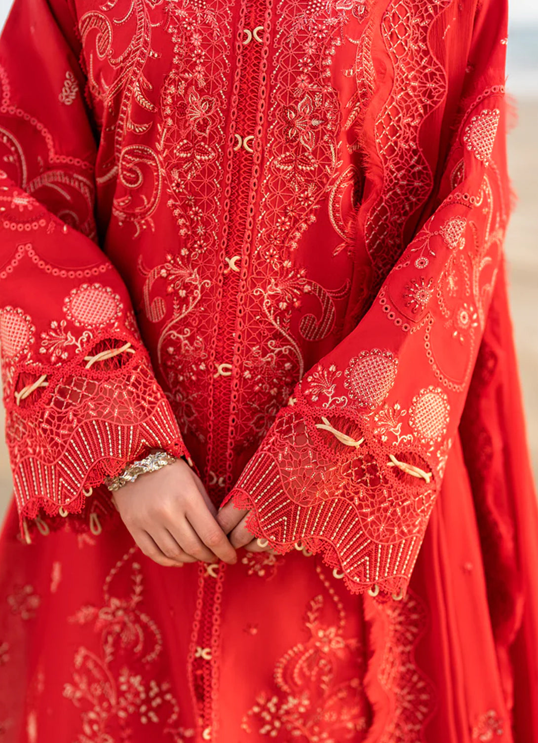 Qalamkar Sahil Luxury Lawn'25 FK-07 BELLA