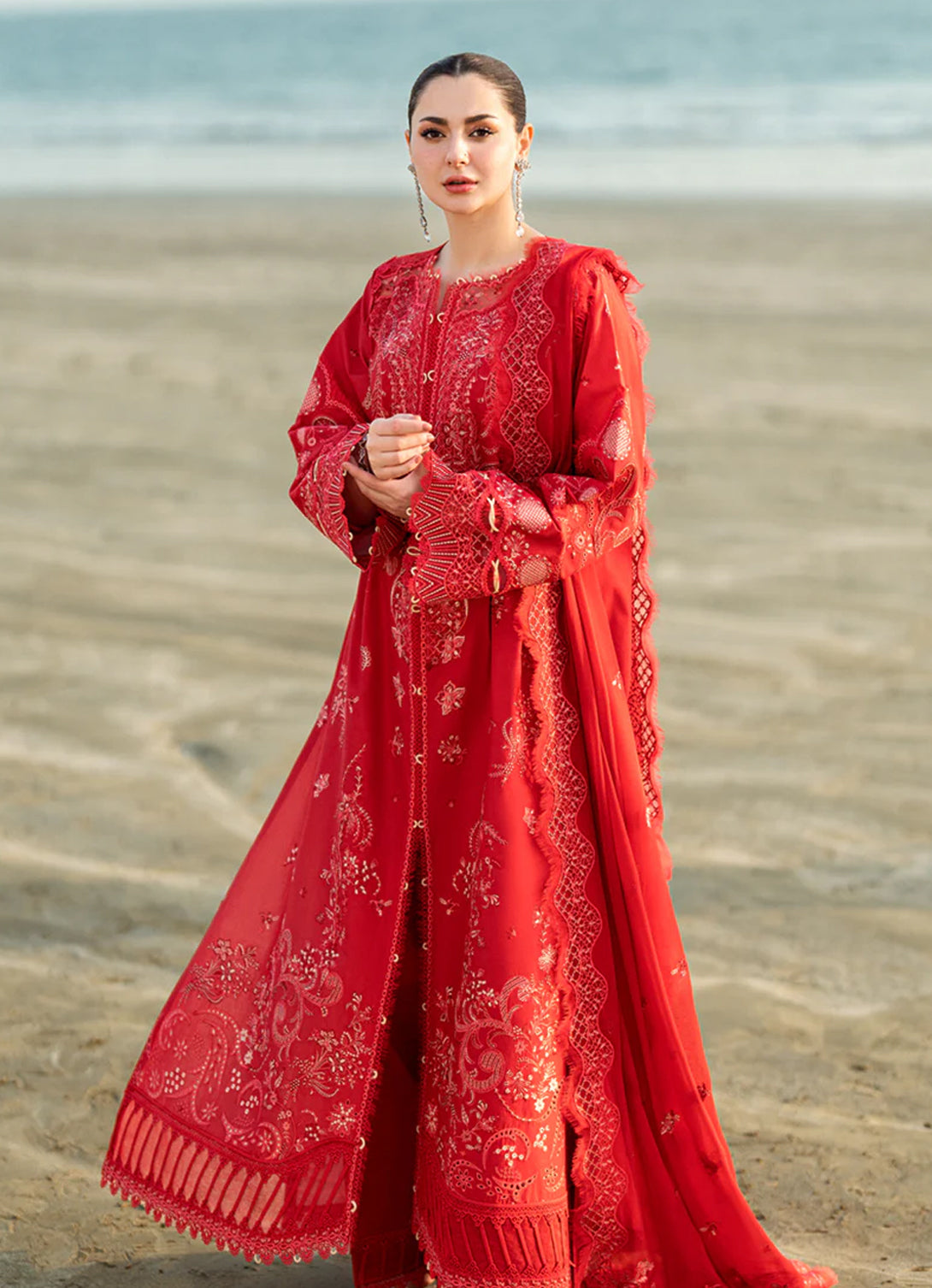 Qalamkar Sahil Luxury Lawn'25 FK-07 BELLA