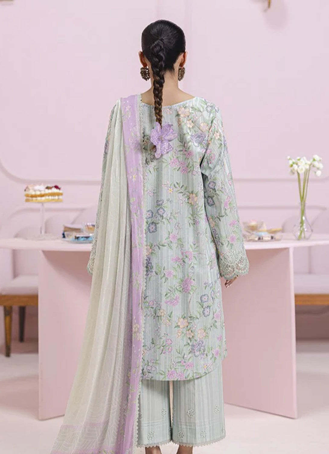 Qalamkar Q Prints Lawn'25 - EM-05 (В) GRETA
