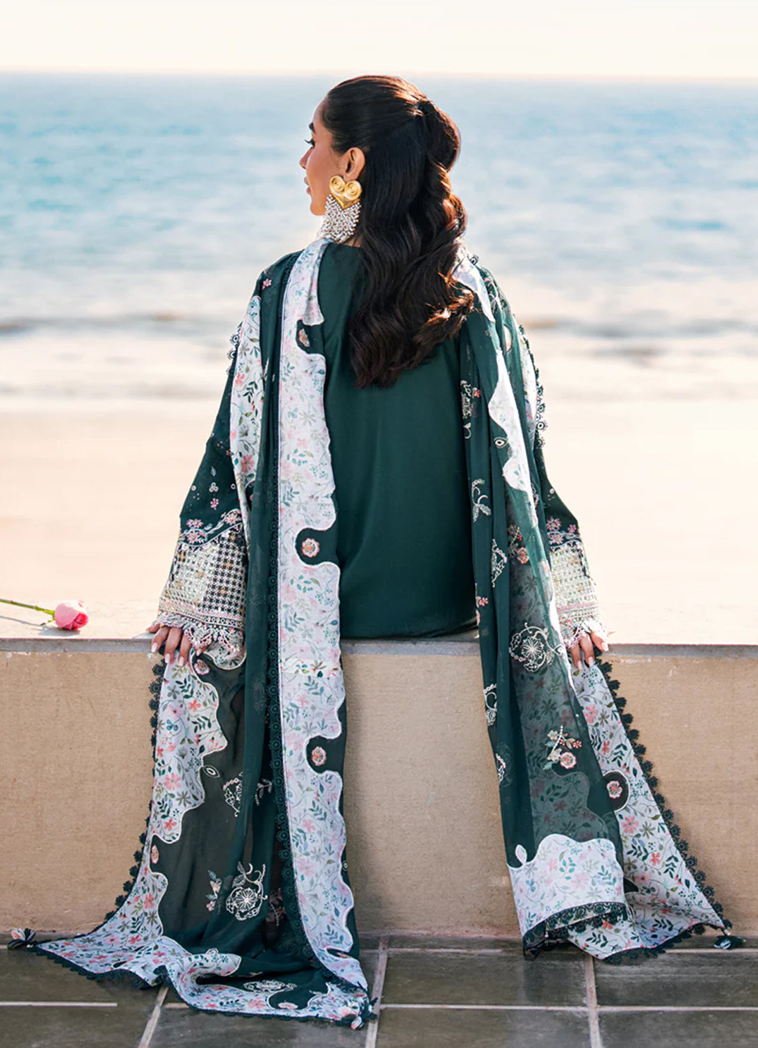 Qalamkar Sahil Luxury Lawn'25 FK-13 ELIZA