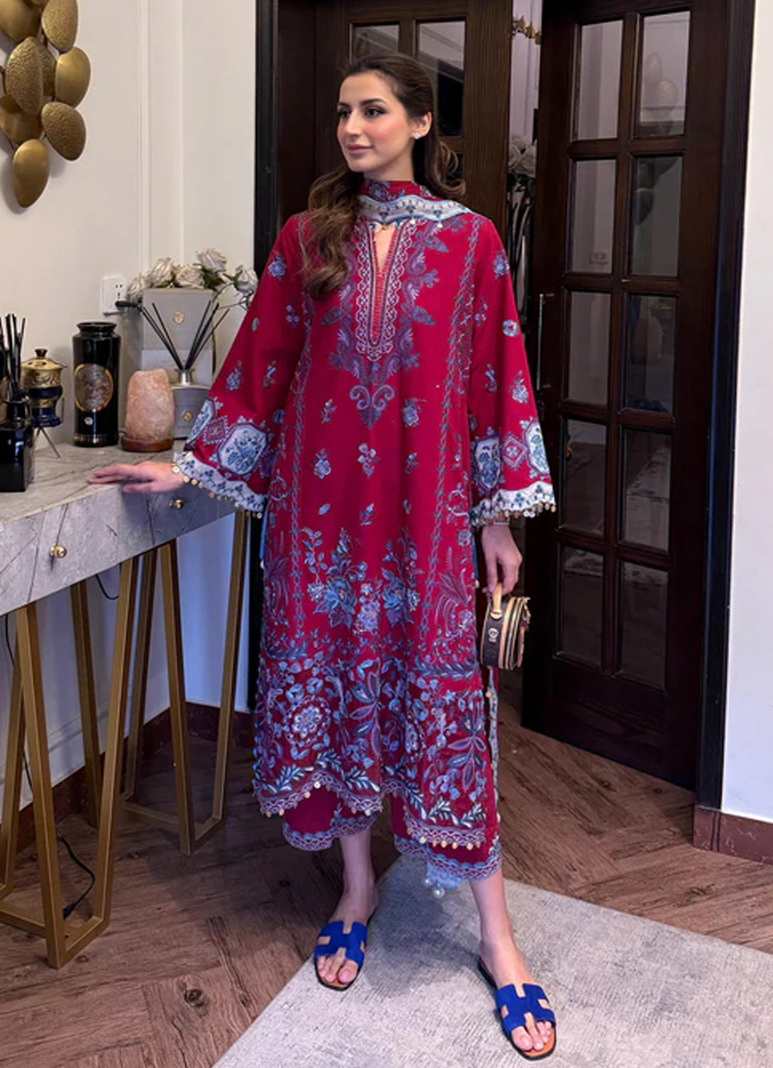 Sadaf Fawad Khan Luxury Lawn '25 Vol 1 - KOI - A
