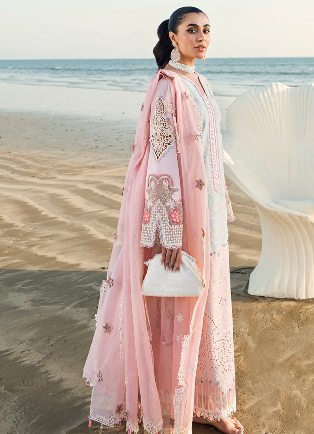 Qalamkar Sahil Luxury Lawn'25 FK-08 REEM