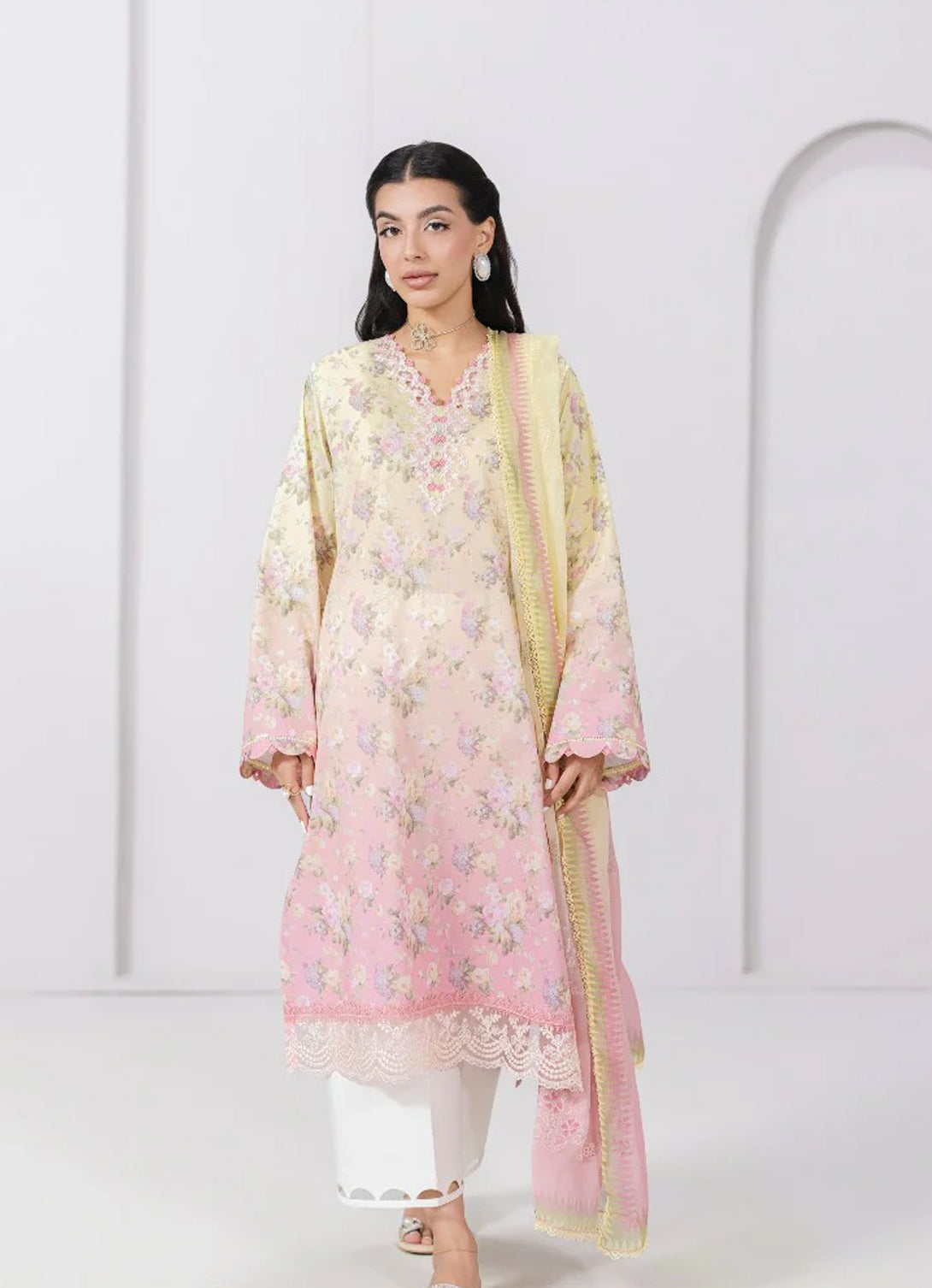 Qalamkar Q Prints Lawn'25 - EM-08 (A) SIERRA