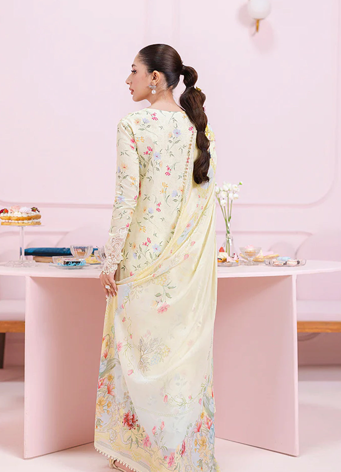 Qalamkar Q Prints Lawn'25 - EM-04 (В) LAUREL