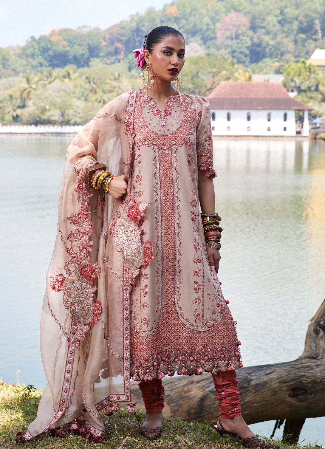 Hussain Rehar Luxury Lawn'25 - Mari