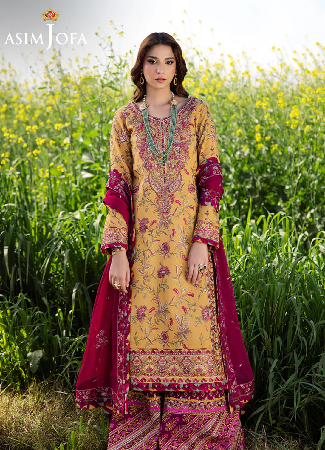 Asim Jofa Luxury Emb Lawn'25 - AJELL-07