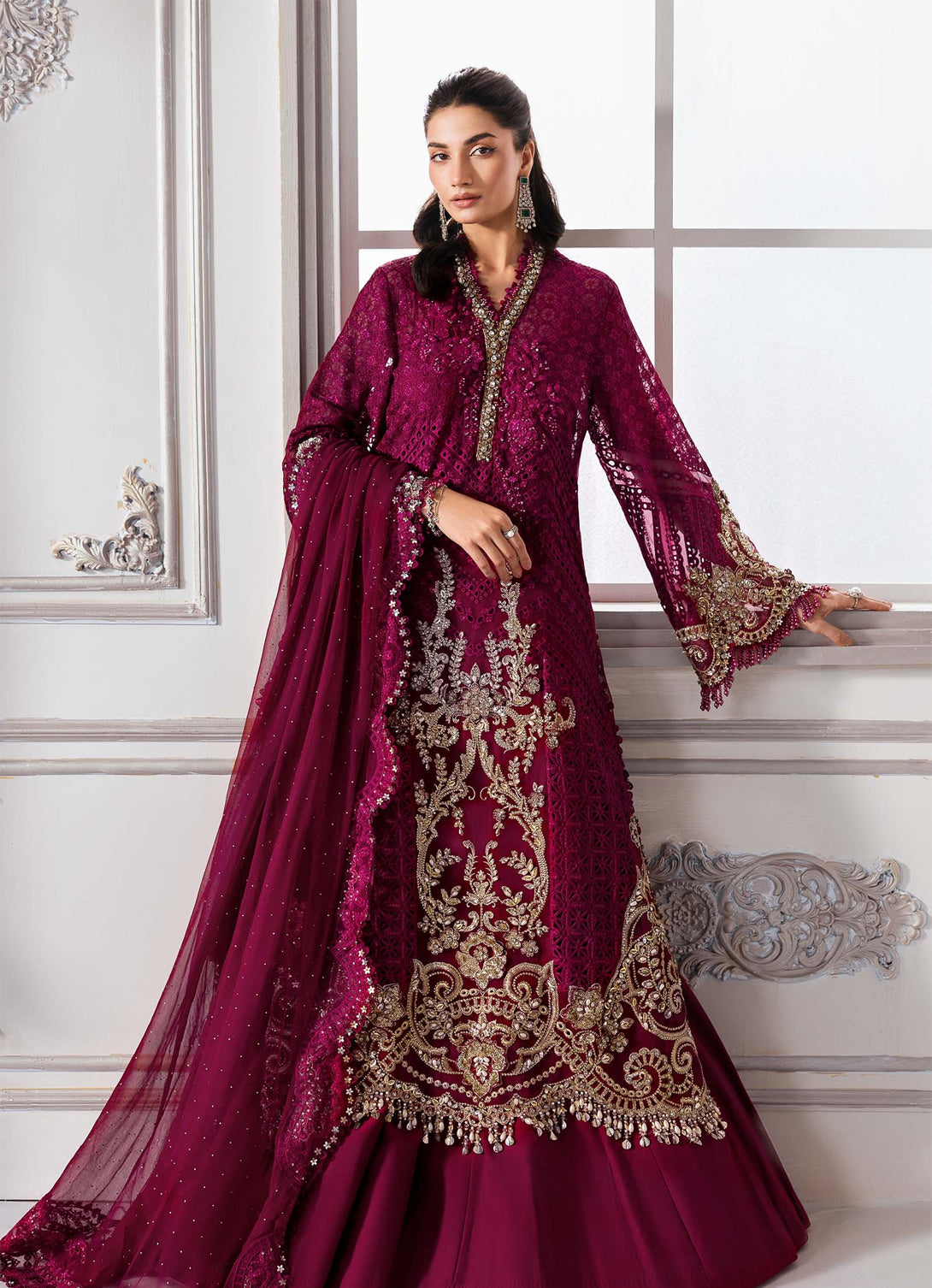 Maria.B Mbroidered Chiffon Eid Edition'25 - BD-3003
