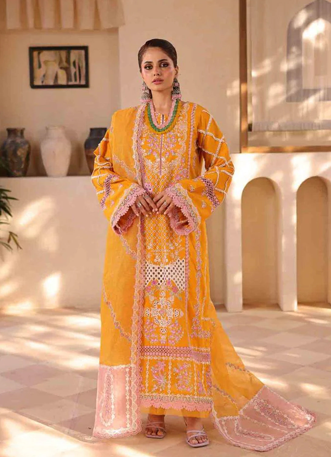 Shazia Mansoor Luxury Lawn'25 - Khushbu-e-gul