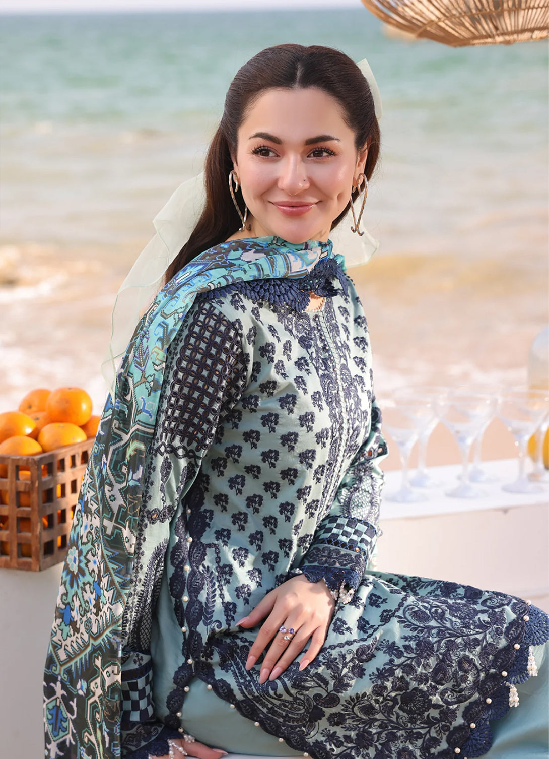 Imrozia Serene - Hania Luxury Lawn'25 - SL 75 A Parizay
