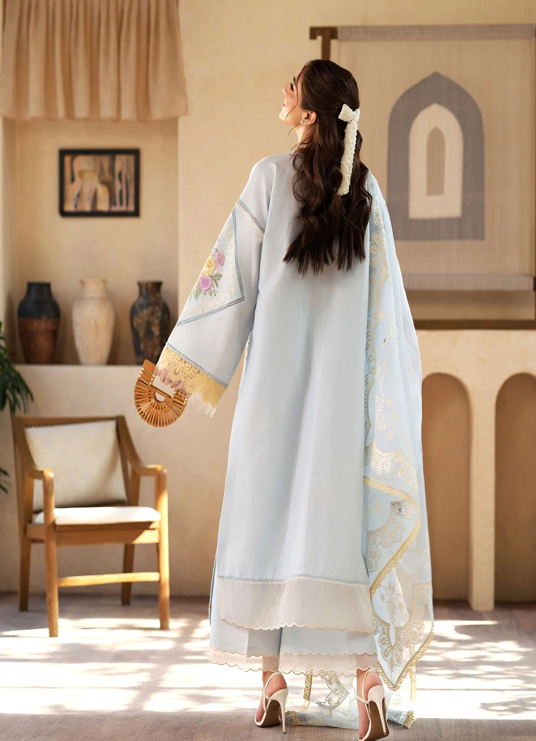 Maryam Hussain Luxury Lawn'25 - Ocean