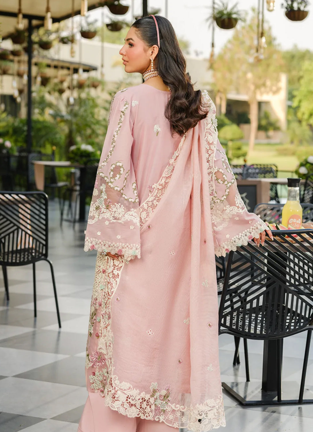 Elaf Luxury Lawn'25 Vol-2 ELH-3B OH MY ROSE
