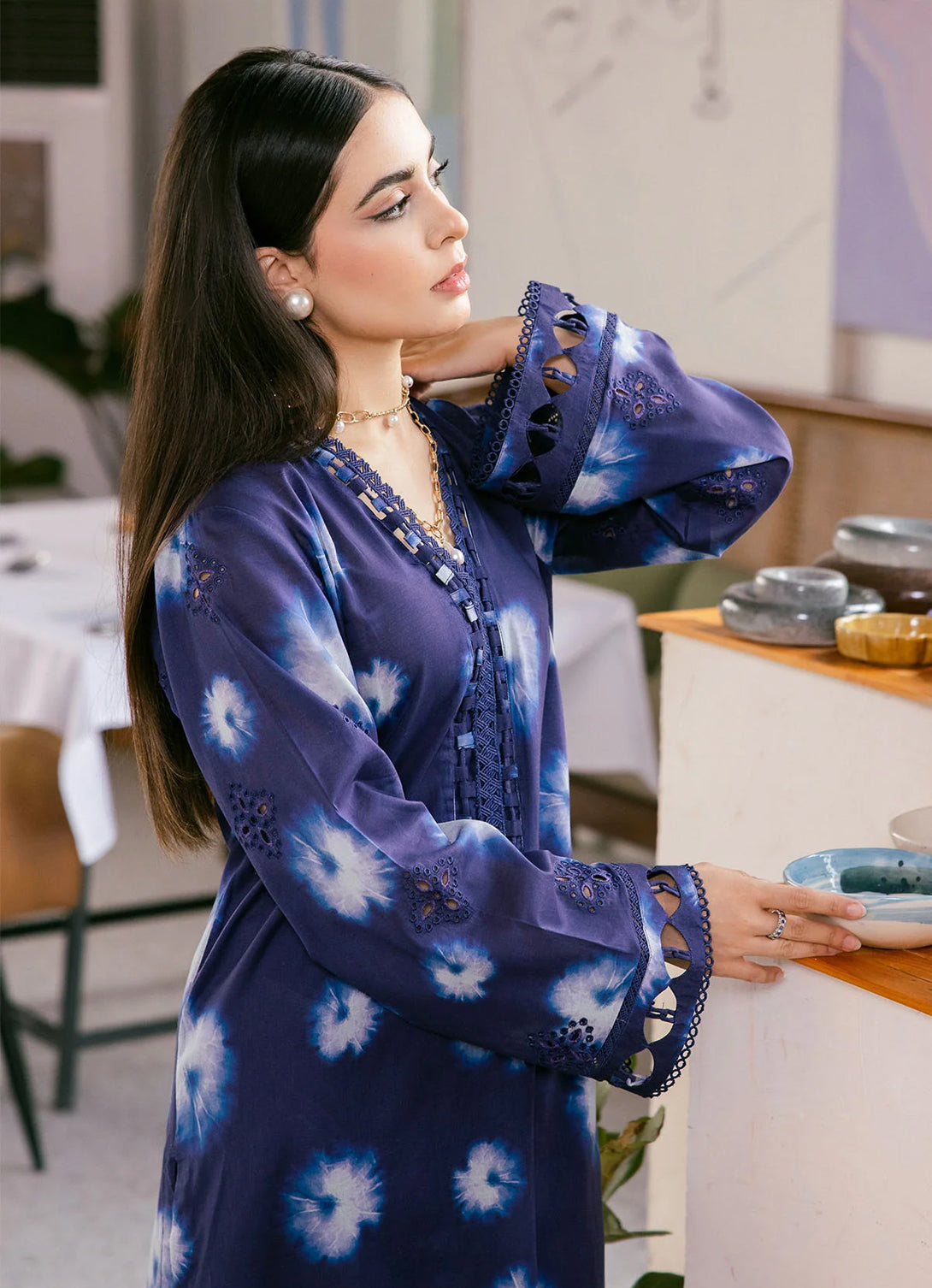 Nureh Ballerina Chikankari Lawn'25 - 2 pc - NU2-156S
