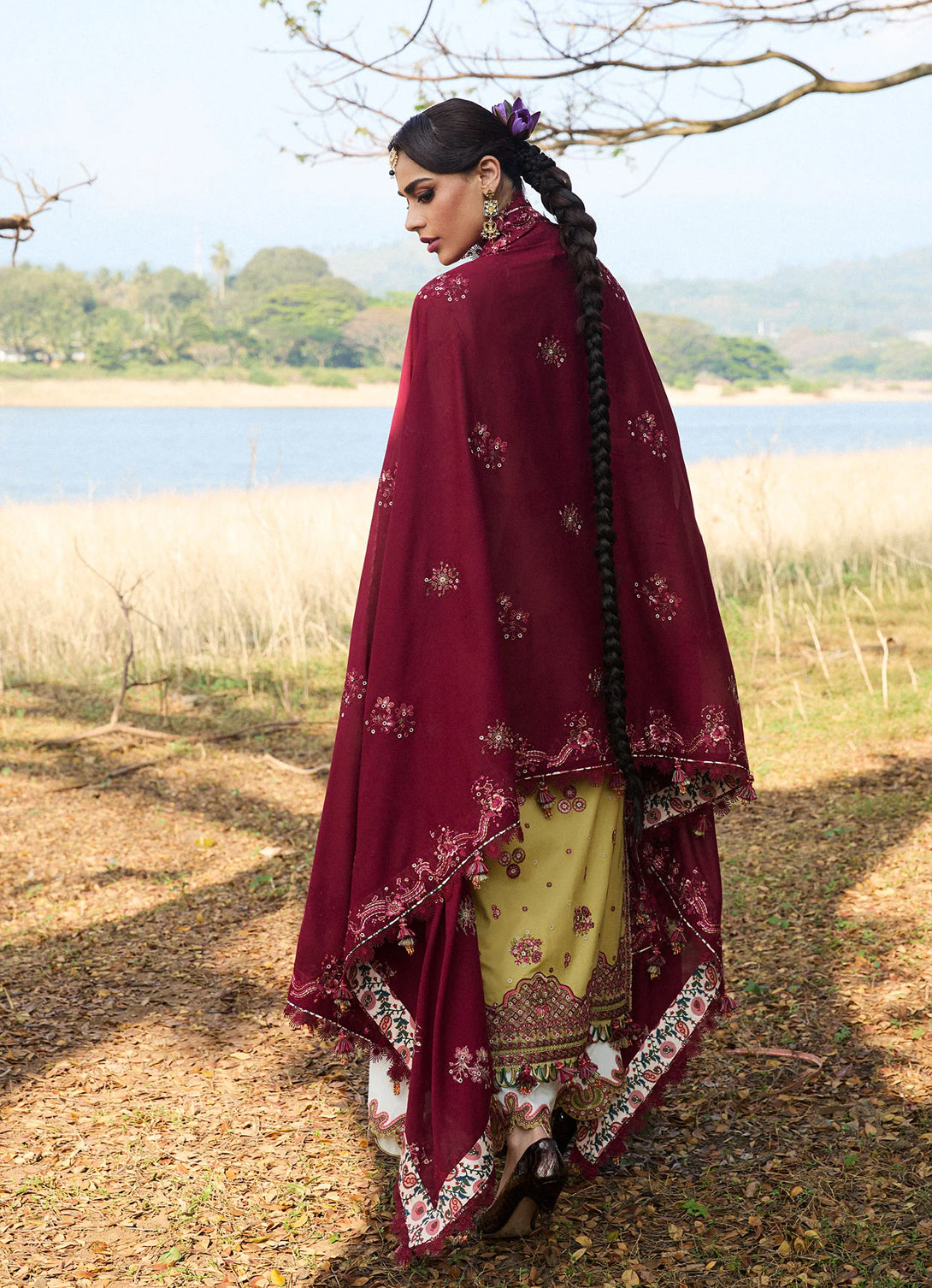 Hussain Rehar Luxury Lawn'25 - Minted