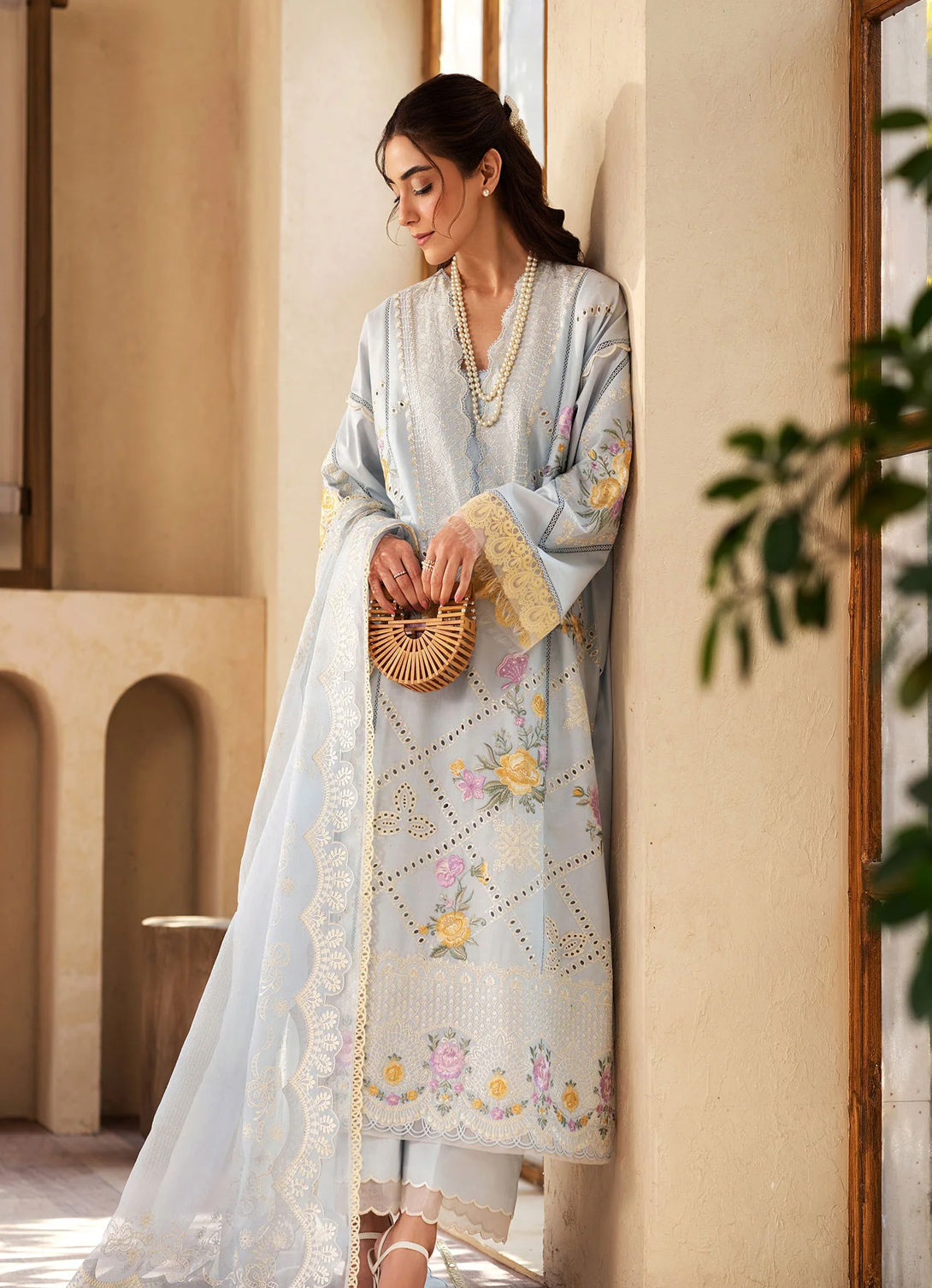 Maryam Hussain Luxury Lawn'25 - Ocean