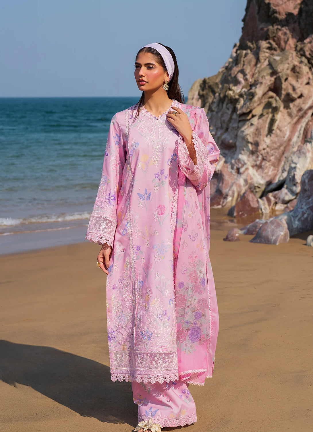 Afrozeh Endless Summer Lawn'25 - Gilded