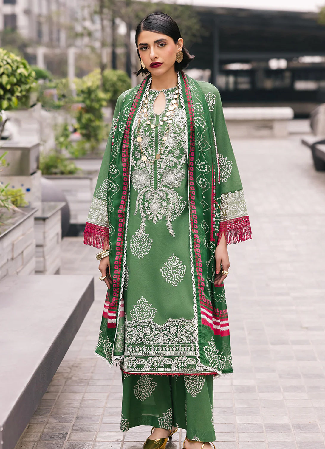 Mahnur Broadway Luxury Lawn '25 - Sagebloom