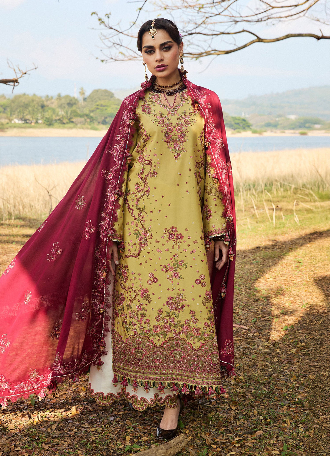 Hussain Rehar Luxury Lawn'25 - Minted