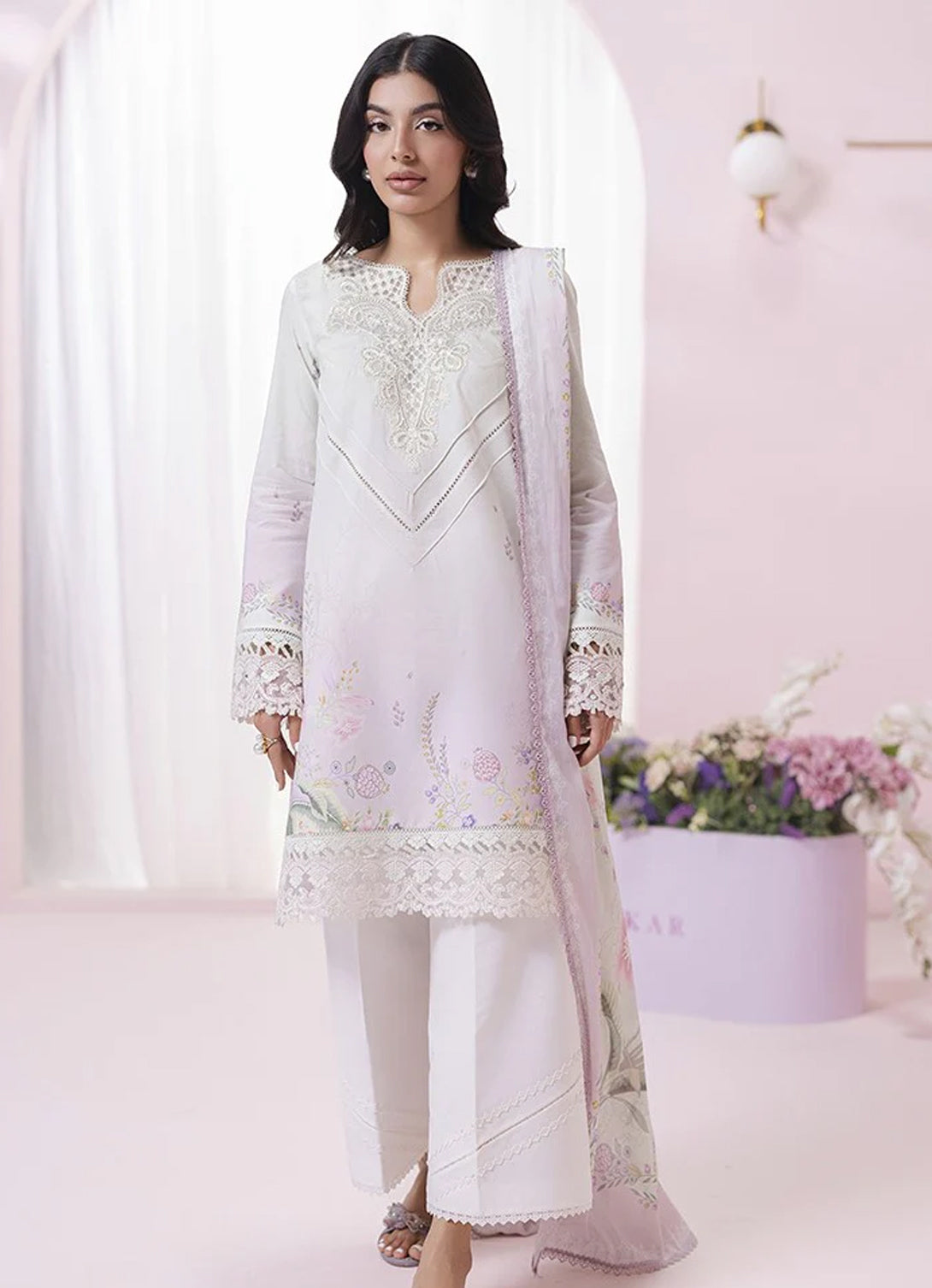 Qalamkar Q Prints Lawn'25 - EM-01 (A) IVY