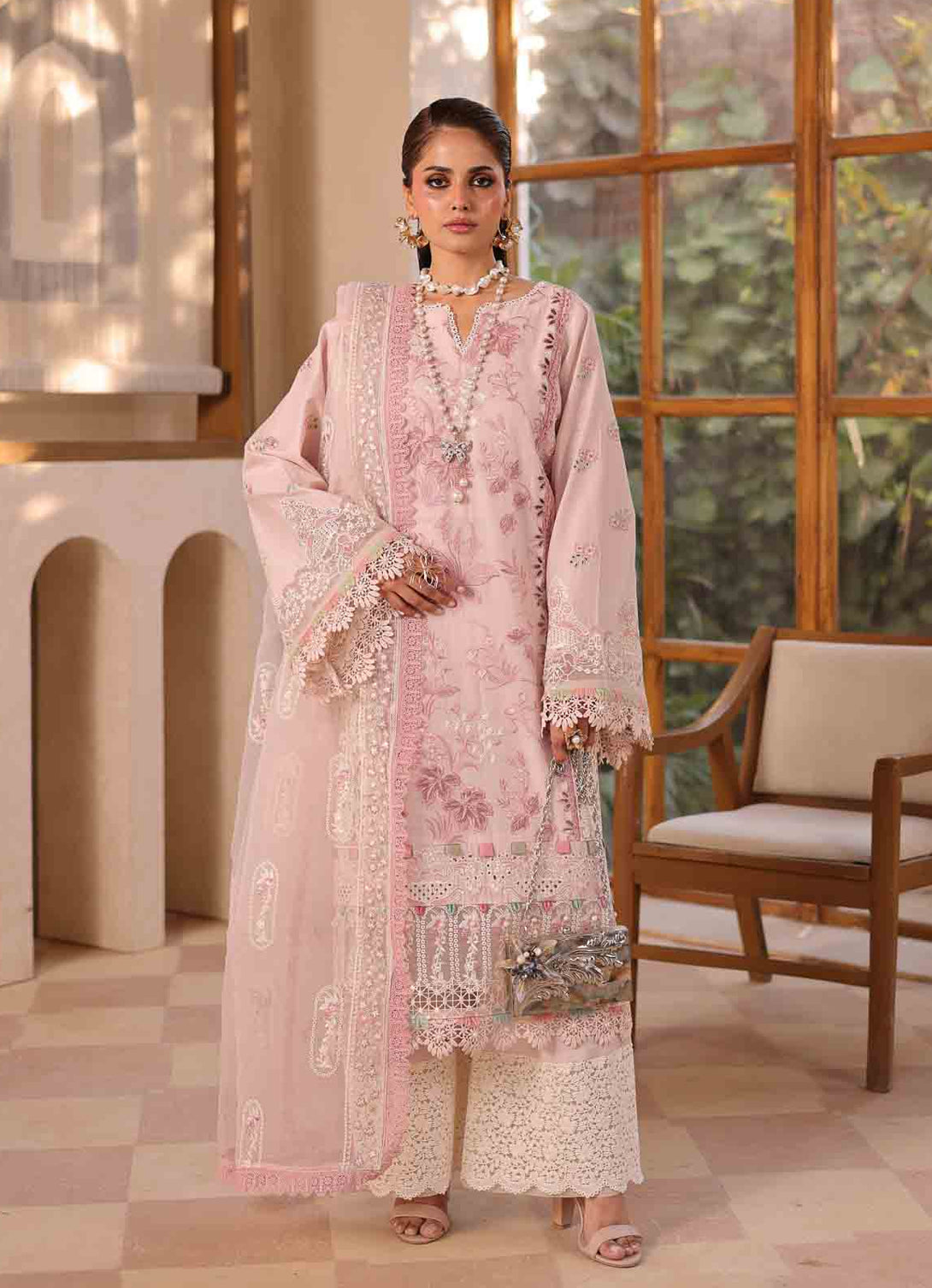 Shazia Mansoor Luxury Lawn'25 - Silsila