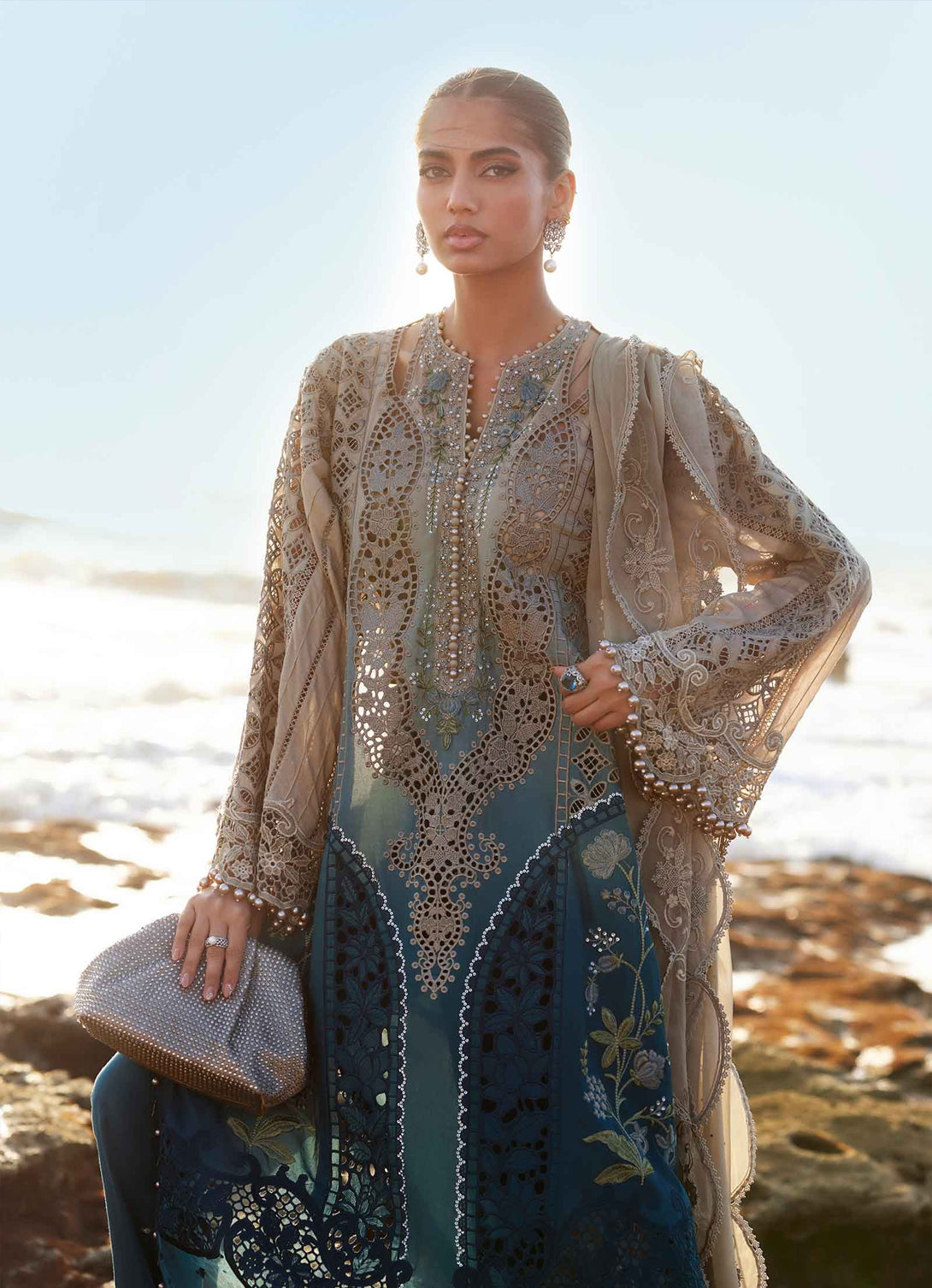 Maria B Luxury Lawn Eid'25 - 08