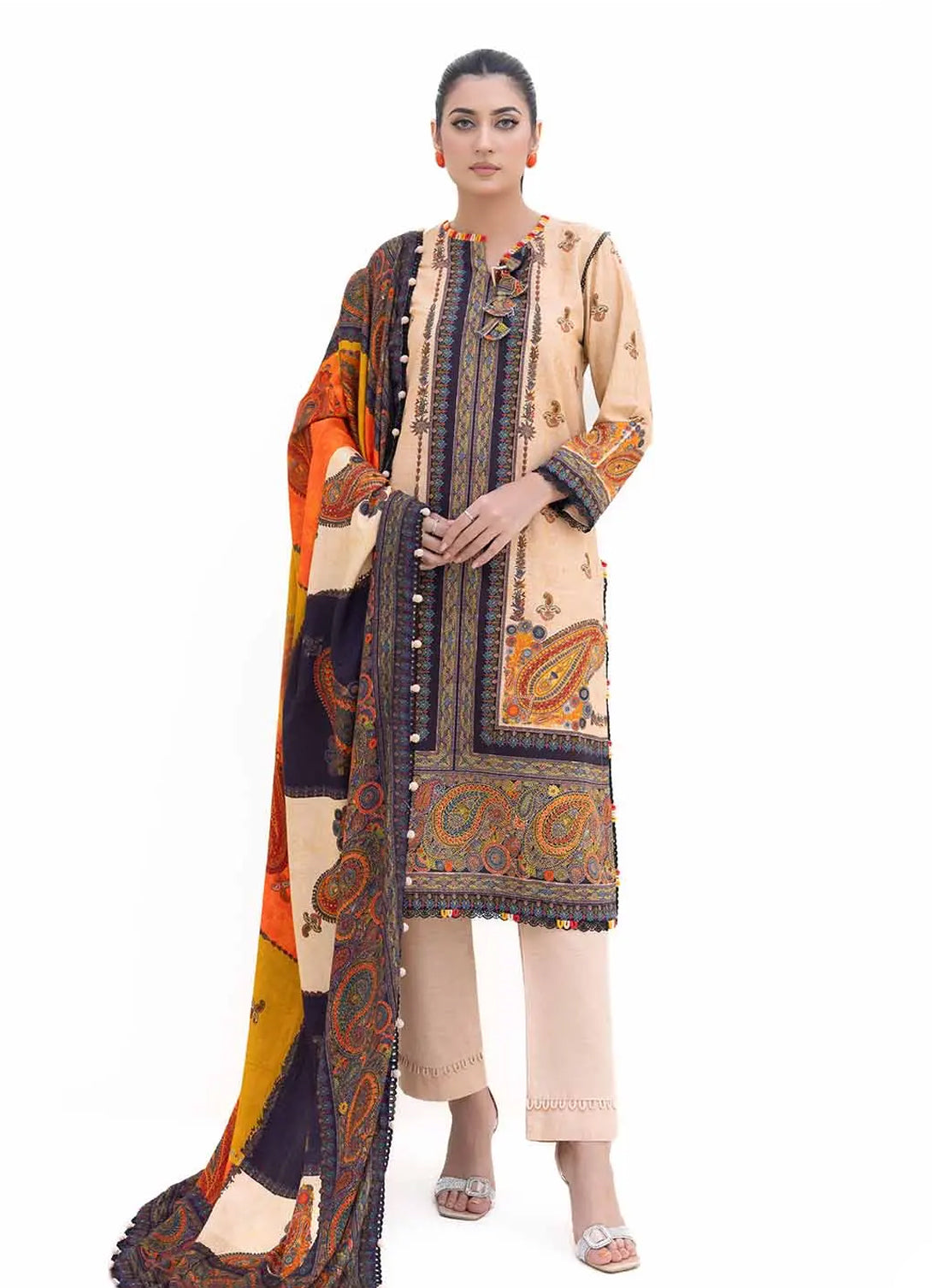 Gul Ahmed - Printed Khaddar - 3PC - AP-42031