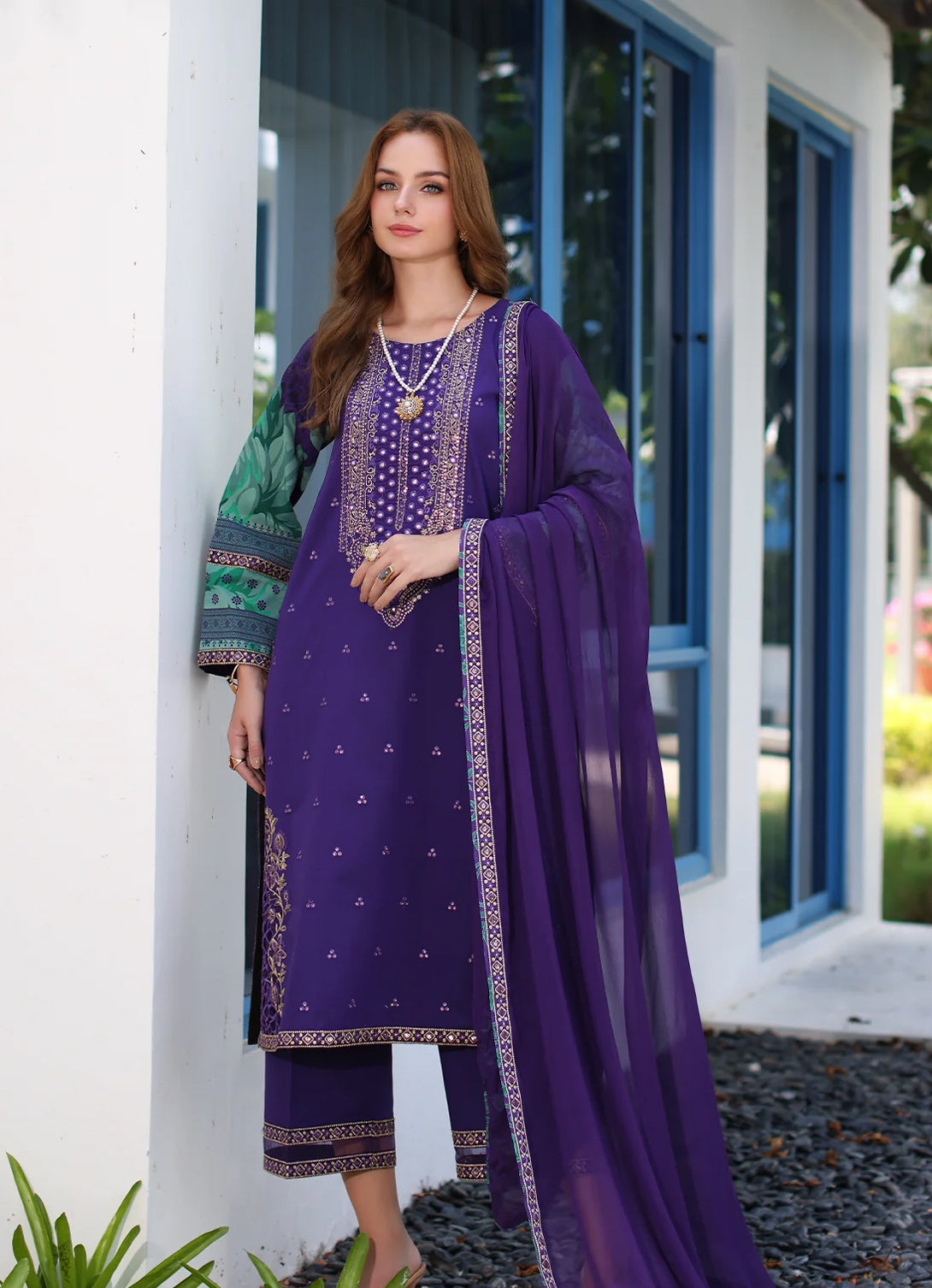 Charizma Reem Embroidered Lawn - CRS4-26