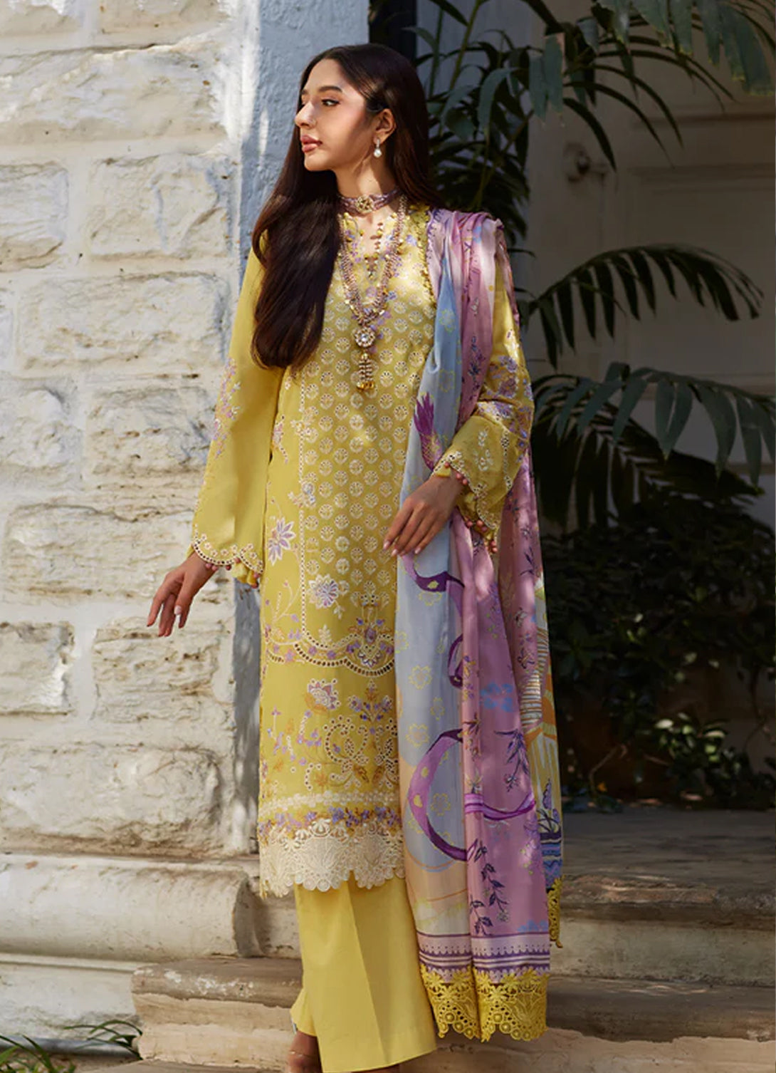 Mina Hasan Chikankari Lawn'25 -Ayla