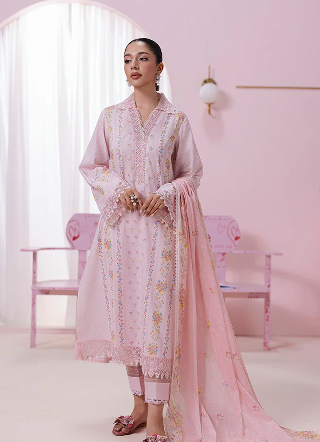 Qalamkar Q Prints Lawn'25 - EM-07 (В) EDEN