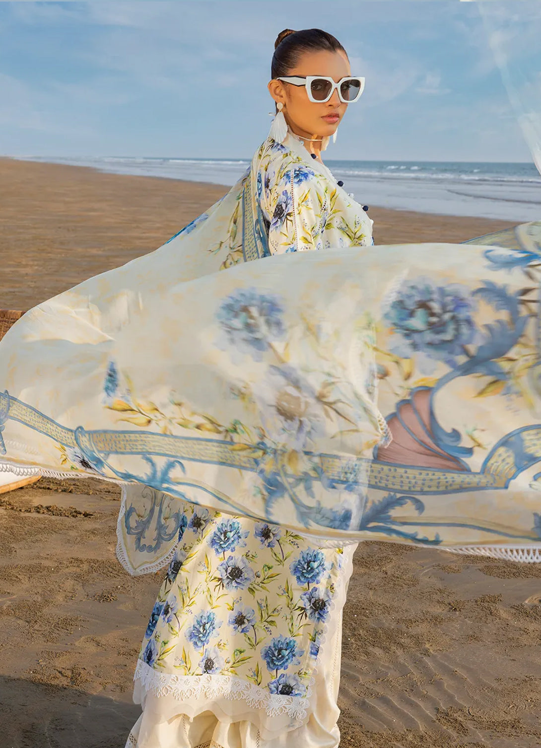Gul Ahmed - New Season 3 pc- Embroidered Lawn'25 - BM-42036