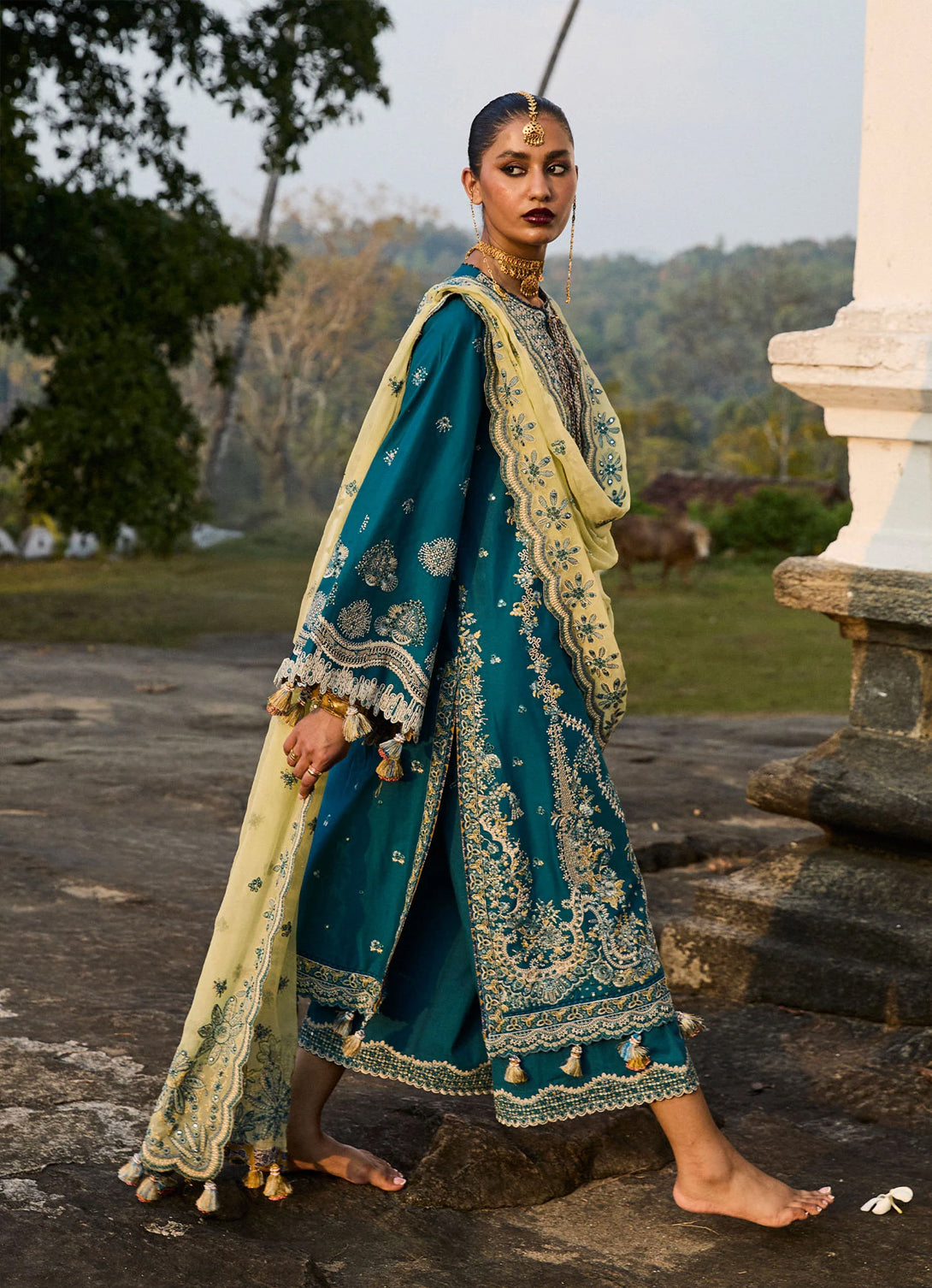 Hussain Rehar Luxury Lawn'25 - Eupic