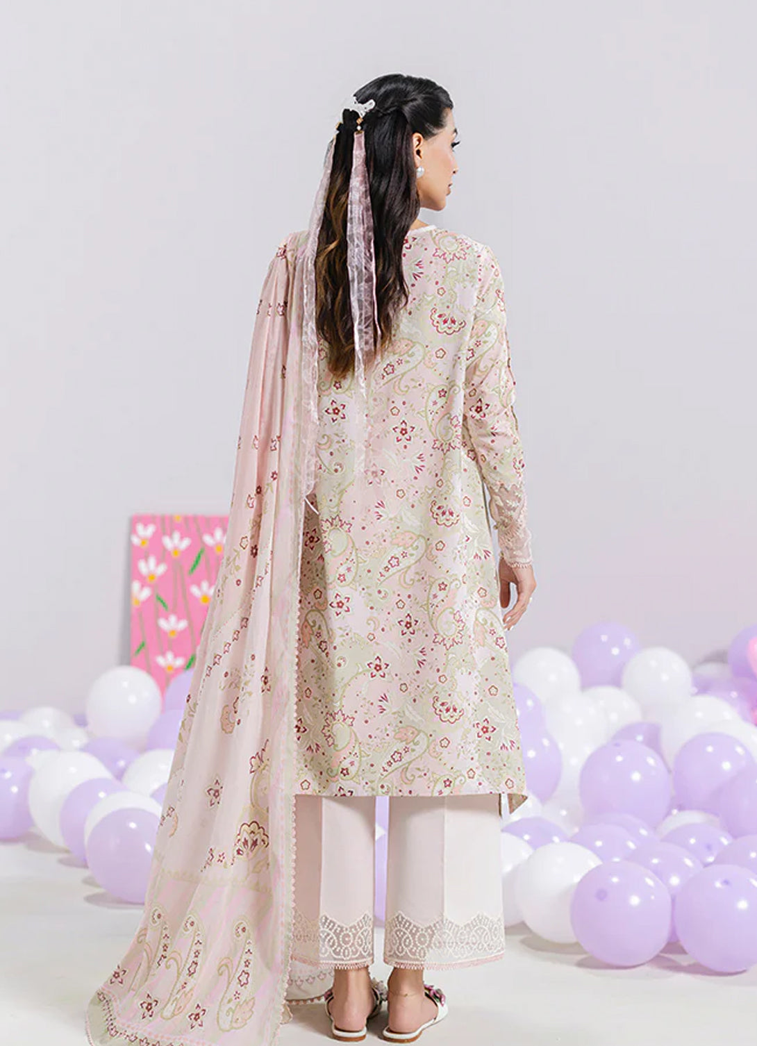 Qalamkar Q Prints Lawn'25 - EM-03 (В) MIRA