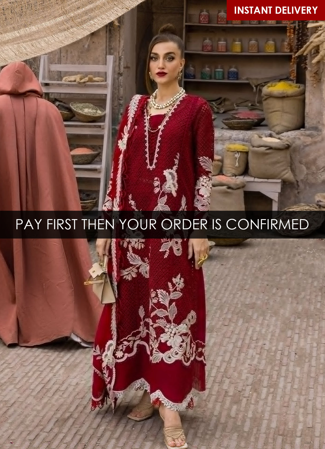 Crimson Tasawar Lawn'25 - ONE TRUE LOVE - D6A