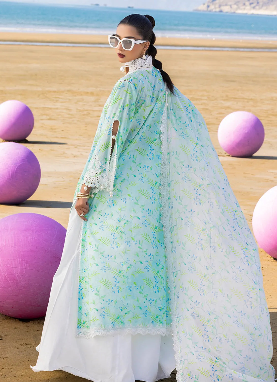 Gul Ahmed - New Season 3 pc- Embroidered Lawn'25 - BM-42033