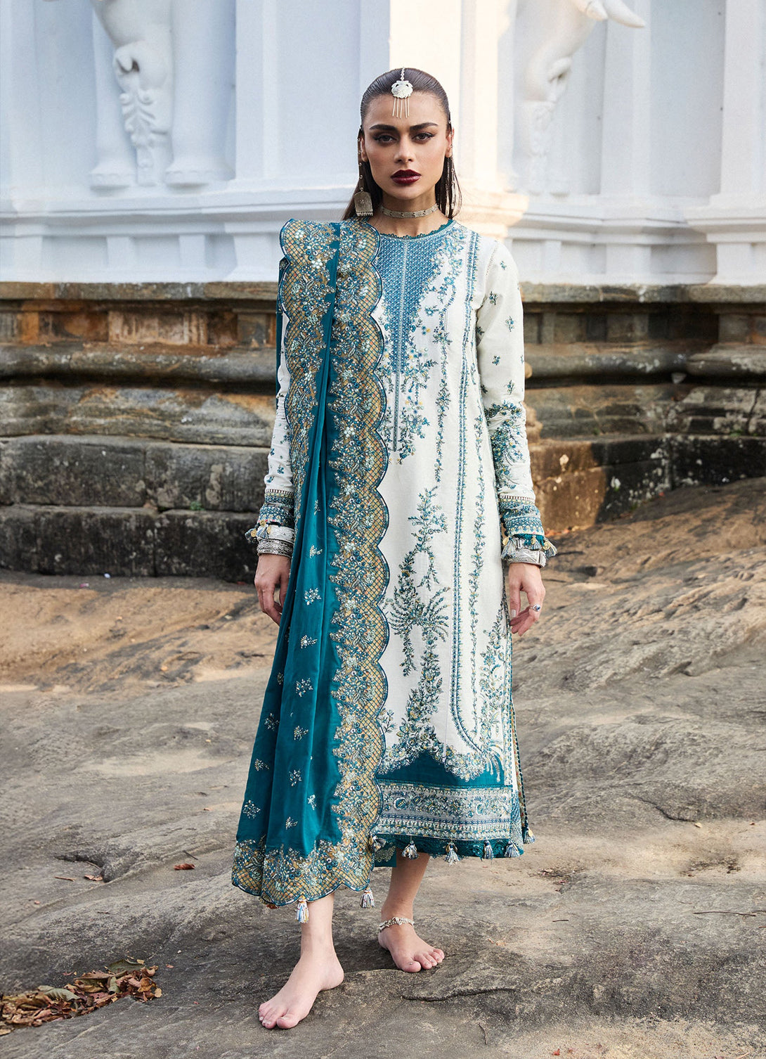 Hussain Rehar Luxury Lawn'25 - Veil