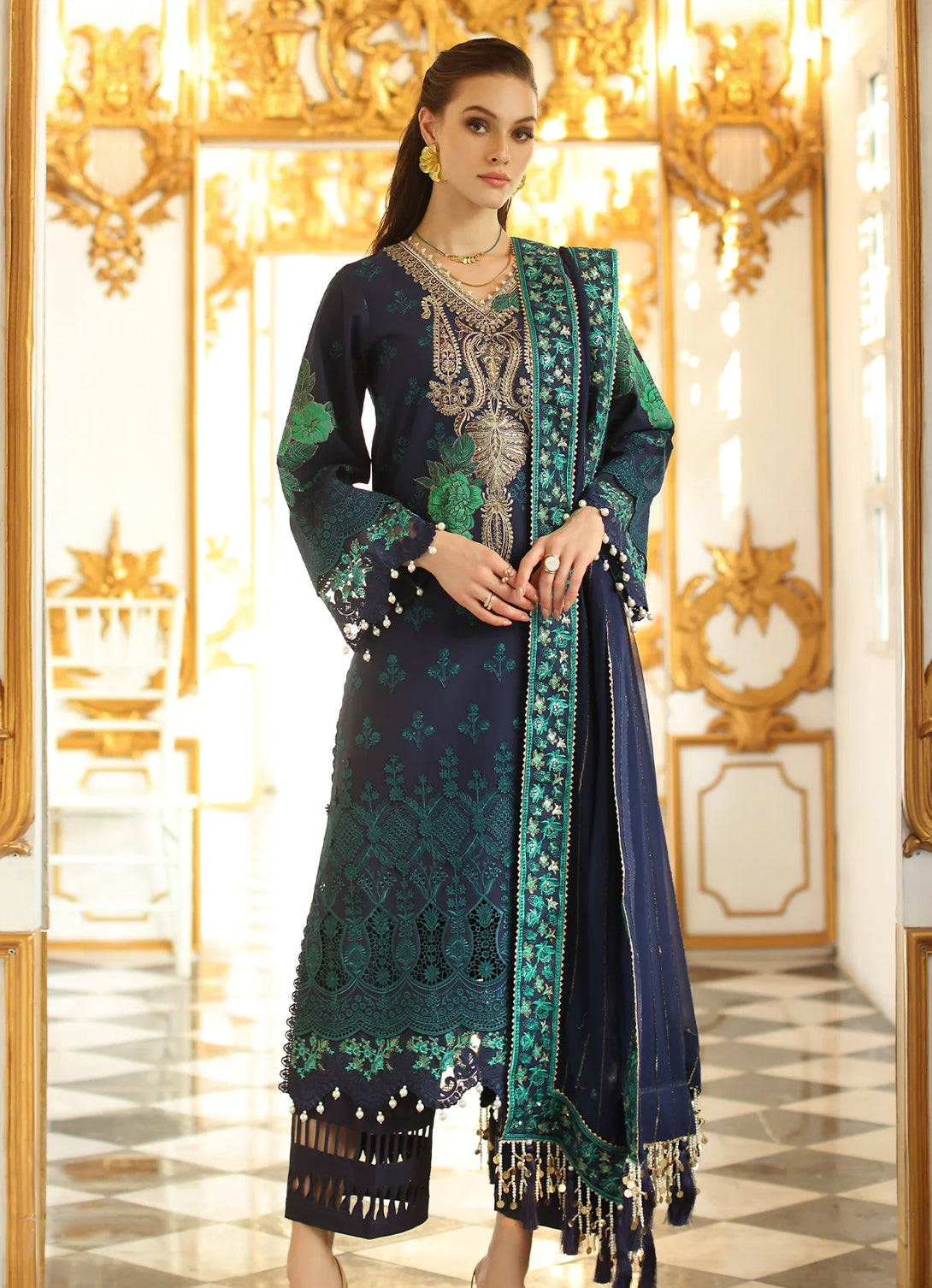 Charizma Tabeer Premium Chiffli Lawn'25 - CT5-08