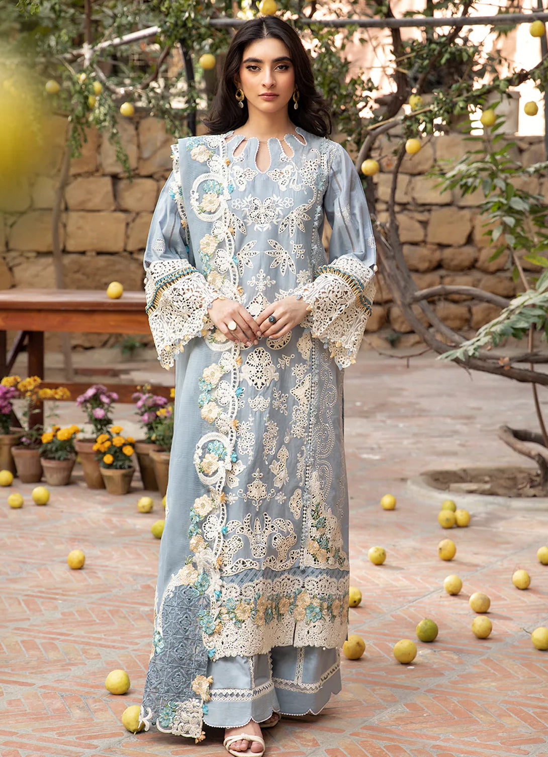 Elaf Premium Sumer Luxury Lawn'25 - ELM-7B MAHVEEN