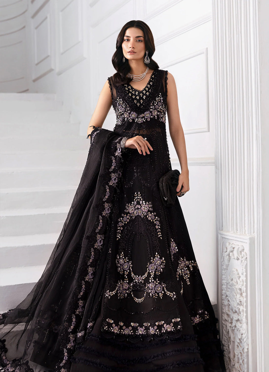 Maria.B Mbroidered Chiffon Eid Edition'25 - BD-3004