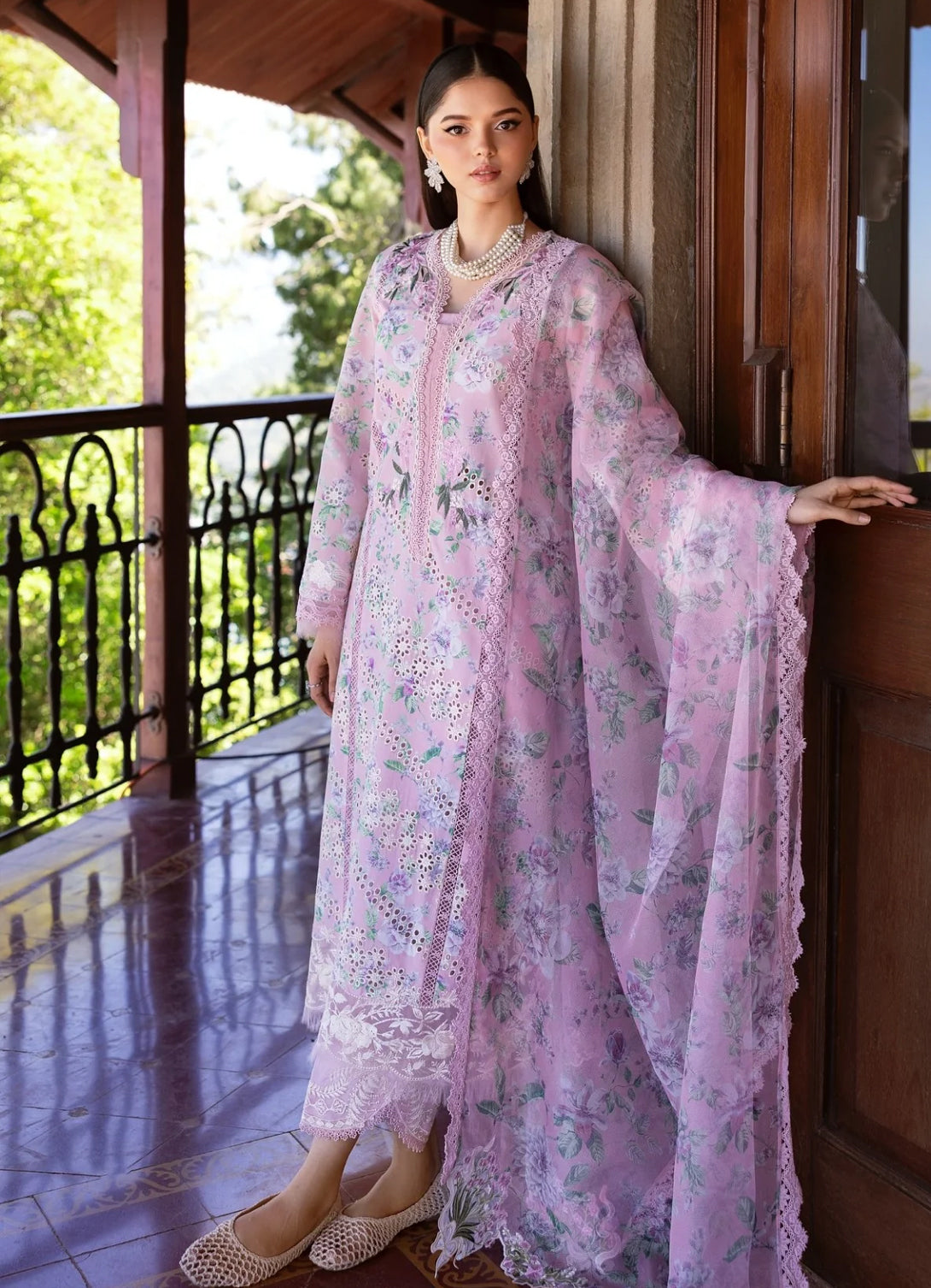 Saira Shakira Bloom Eid Lawn'25 - SSEL#5A - CELESTIAL BREEZE