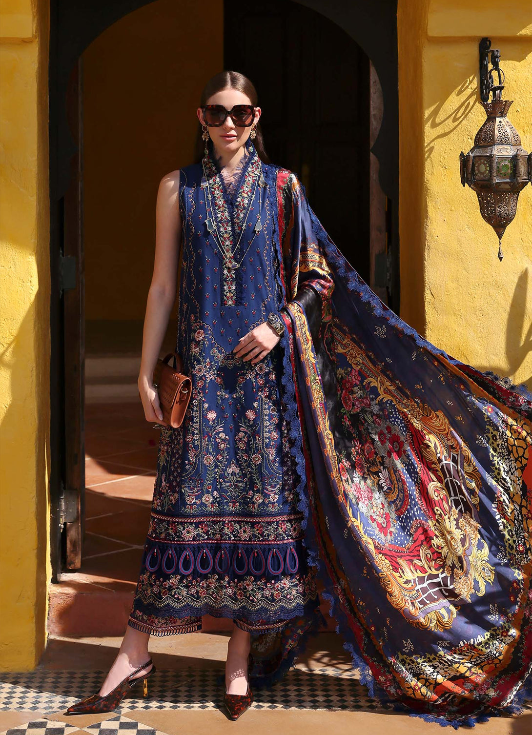 Kanwal Malik Elysia Luxury Lawn'25 - Azure