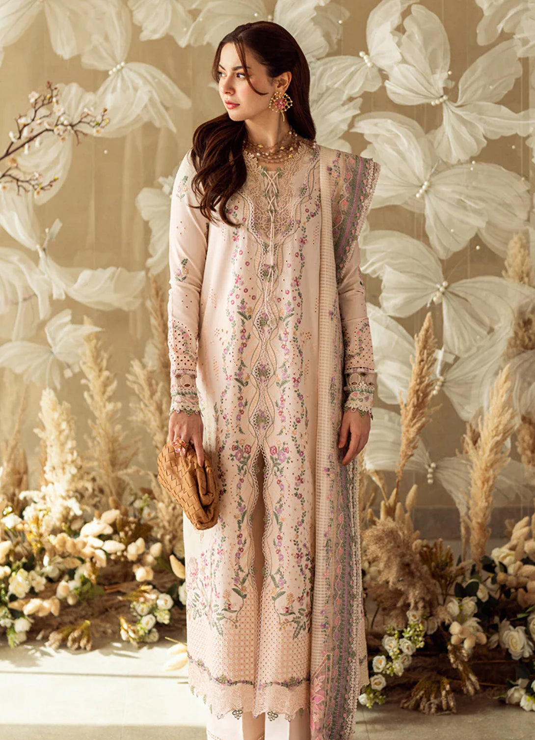 Qalamkar Sahil Luxury Lawn'25 FK-12 LILY