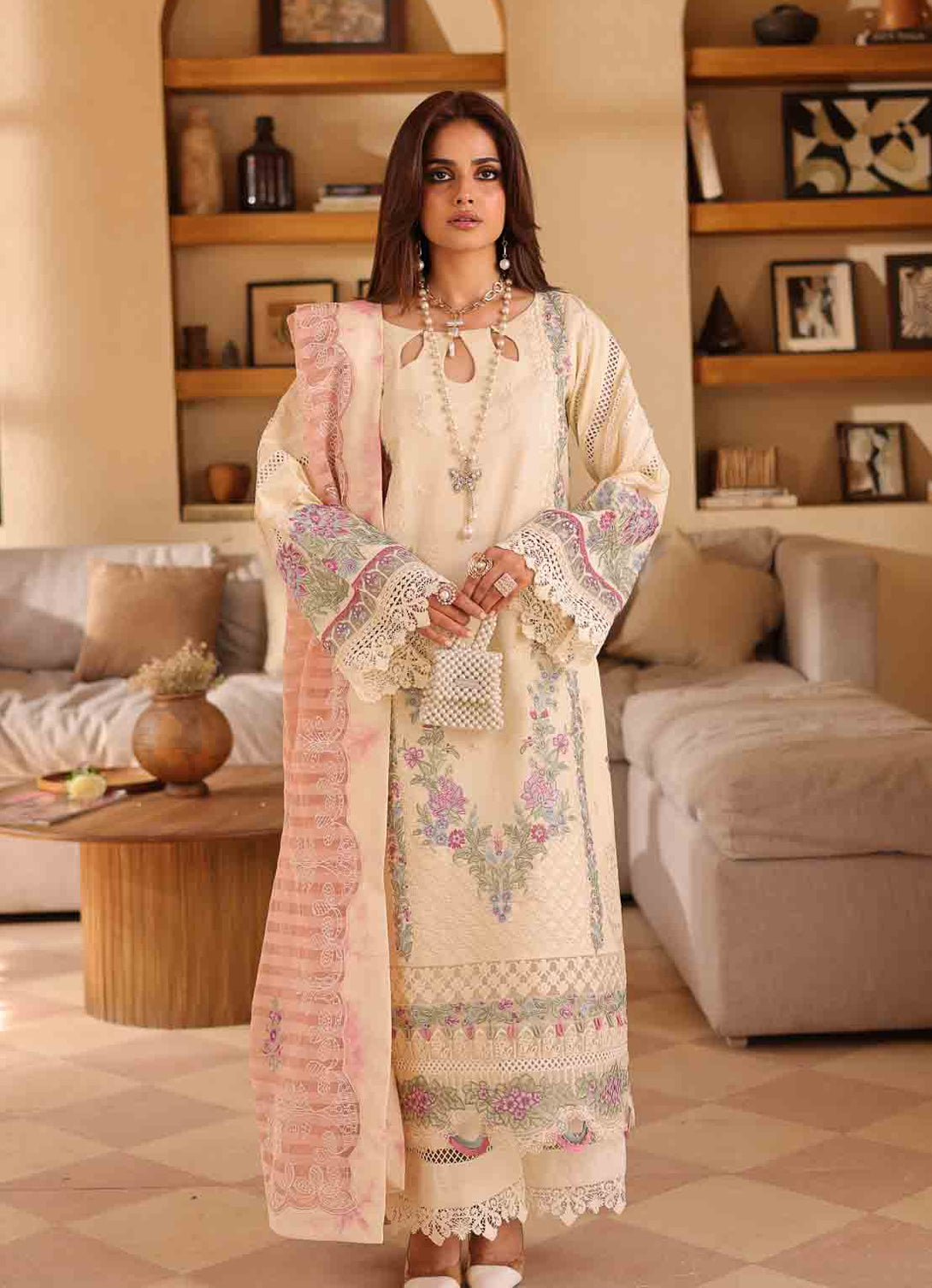 Shazia Mansoor Luxury Lawn'25 - Arzoo