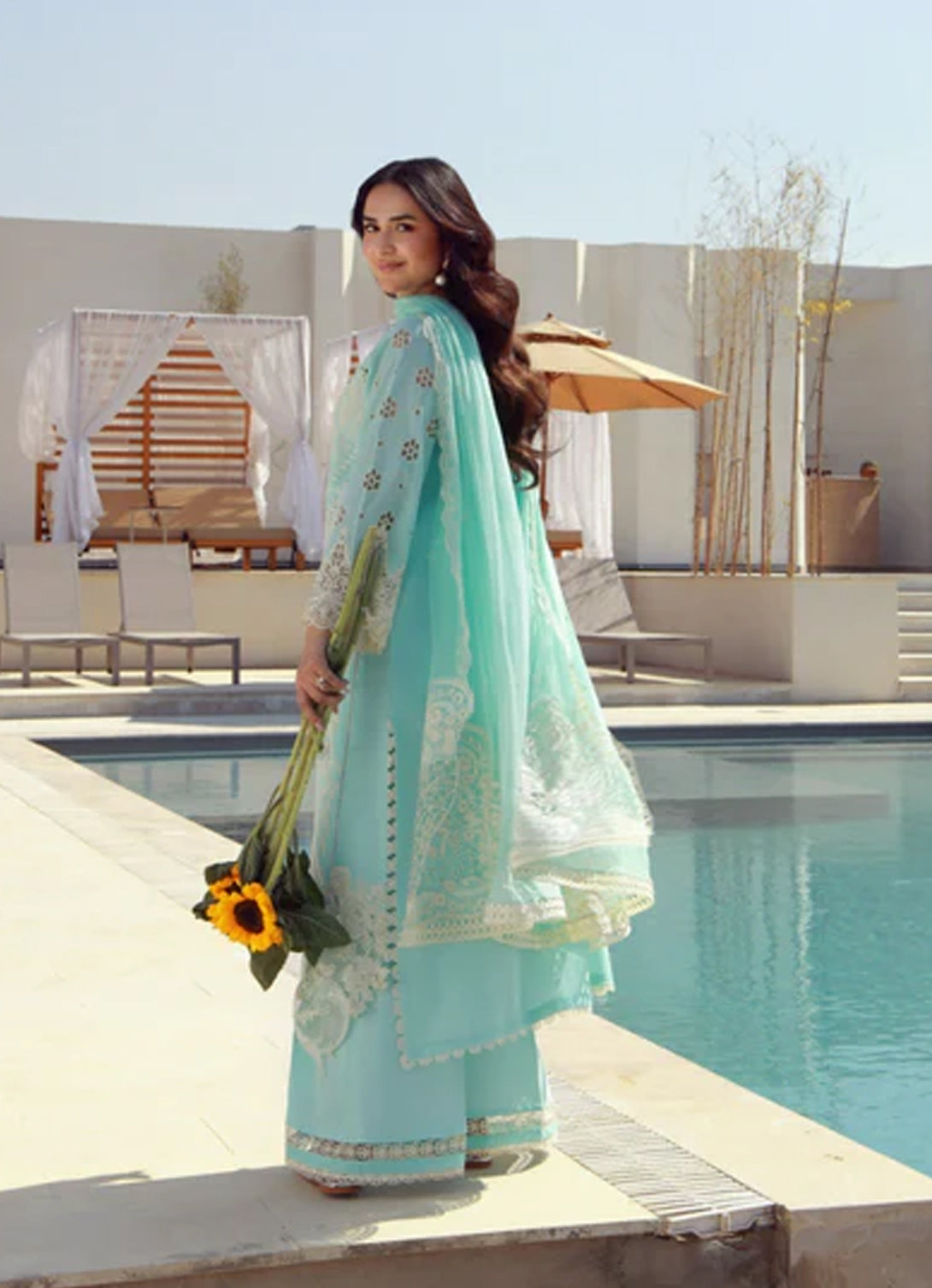 Gulmina Luxury Lawn'25 - Azure