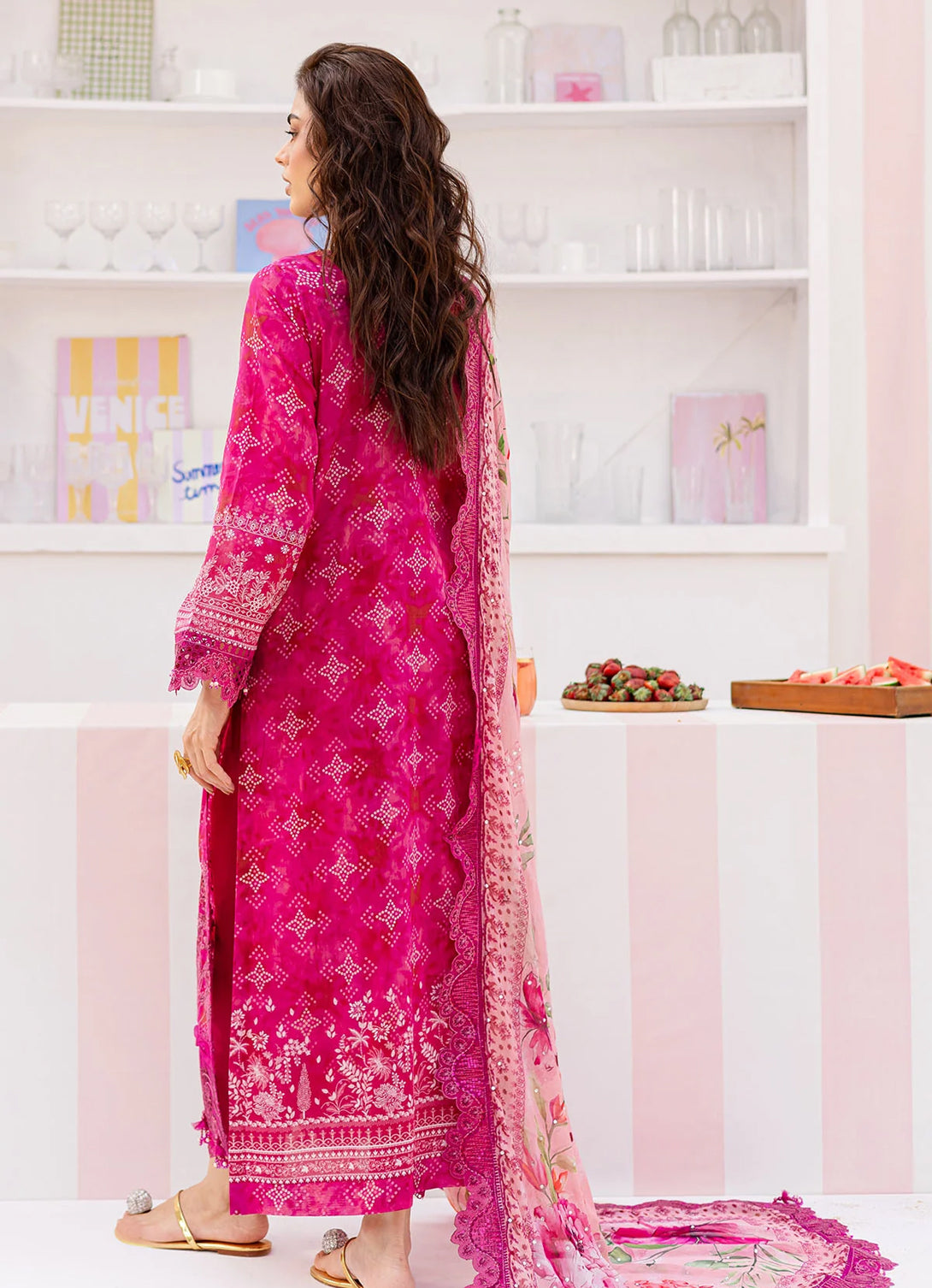Nureh Gardenia Emb Printed Lawn'25 - NSG-189